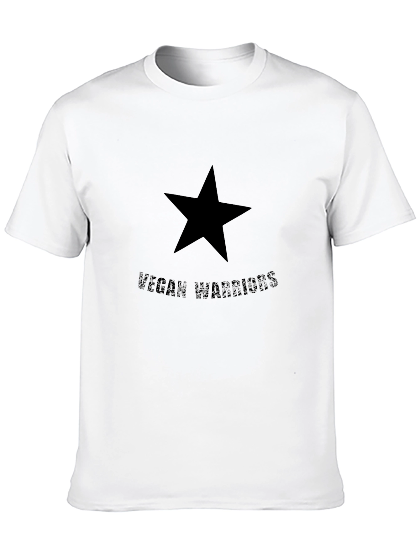 Vegan Warrior Black Star Tee