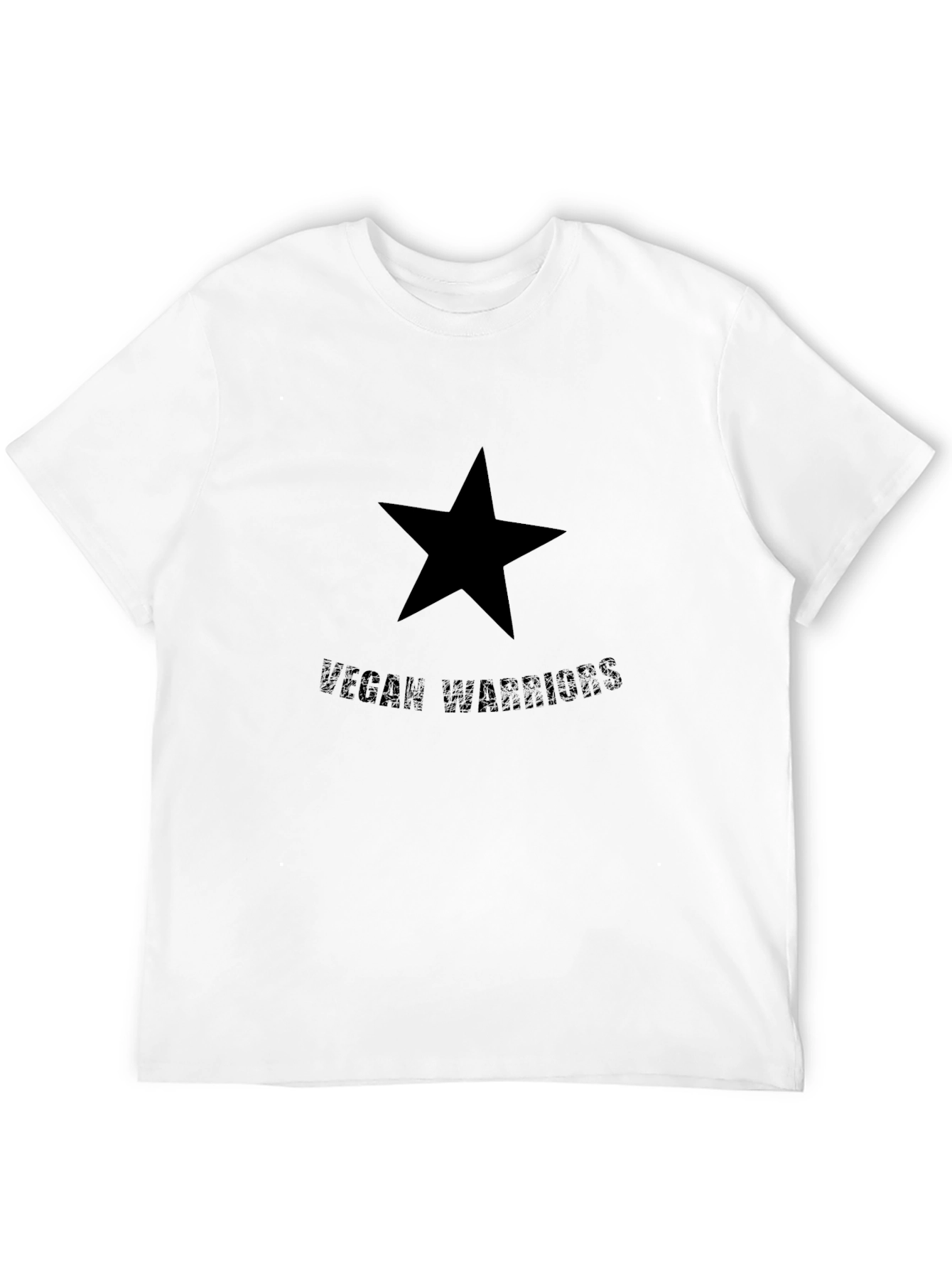 Vegan Warrior Black Star Tee