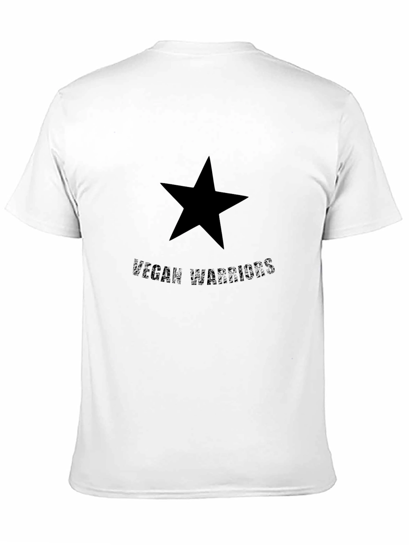 Vegan Warrior Black Star Tee