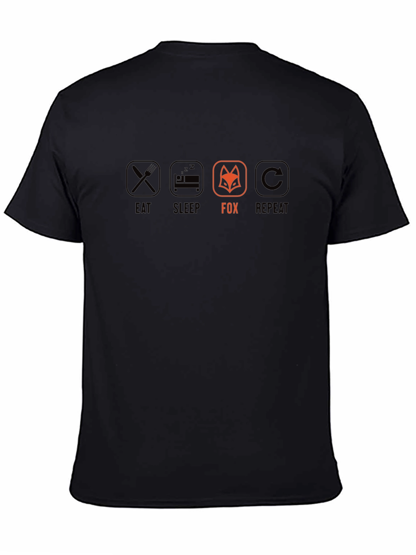 Eat Sleep Fox Repeat Graphic T-Shirt