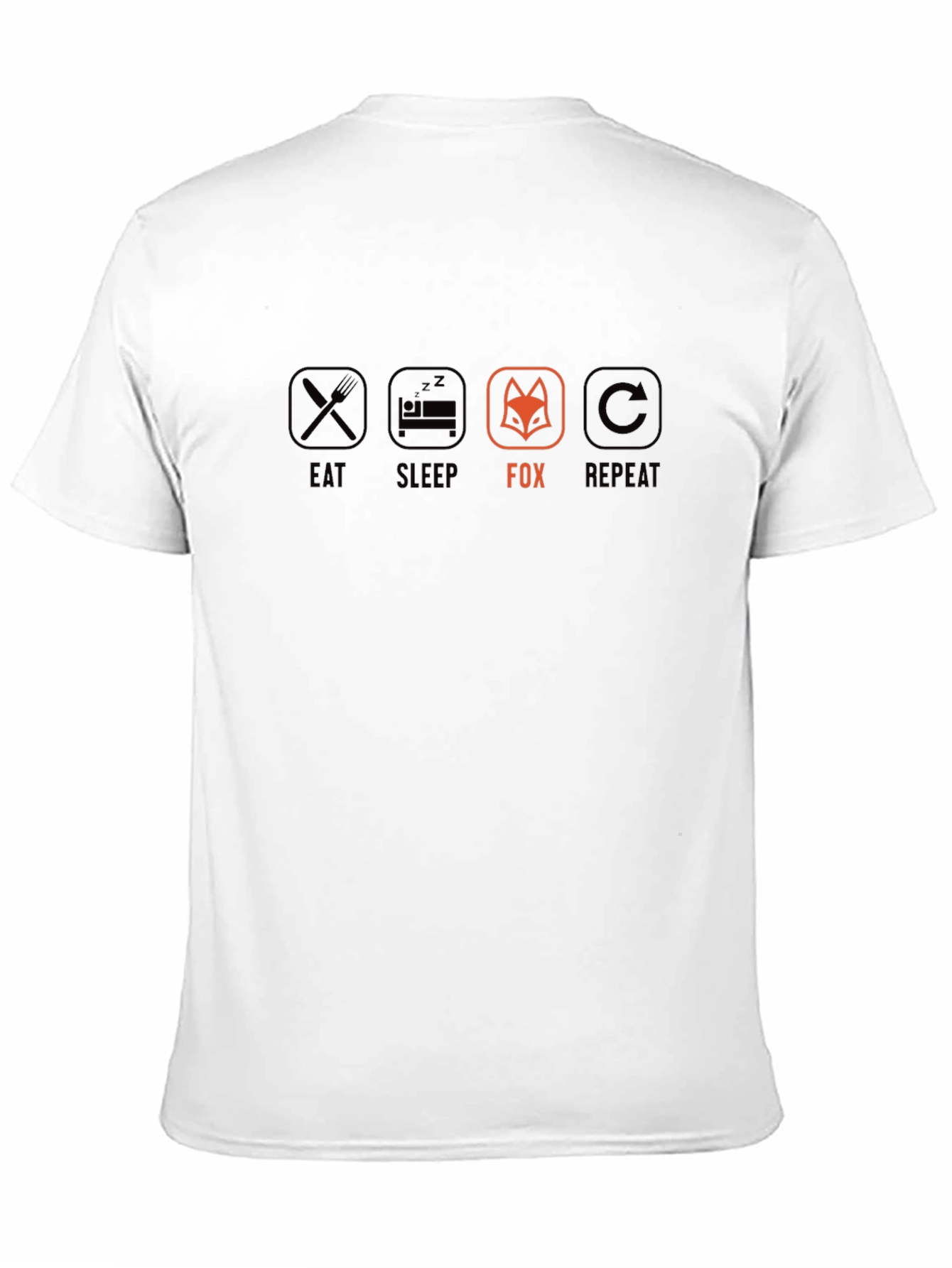 Eat Sleep Fox Repeat Graphic T-Shirt