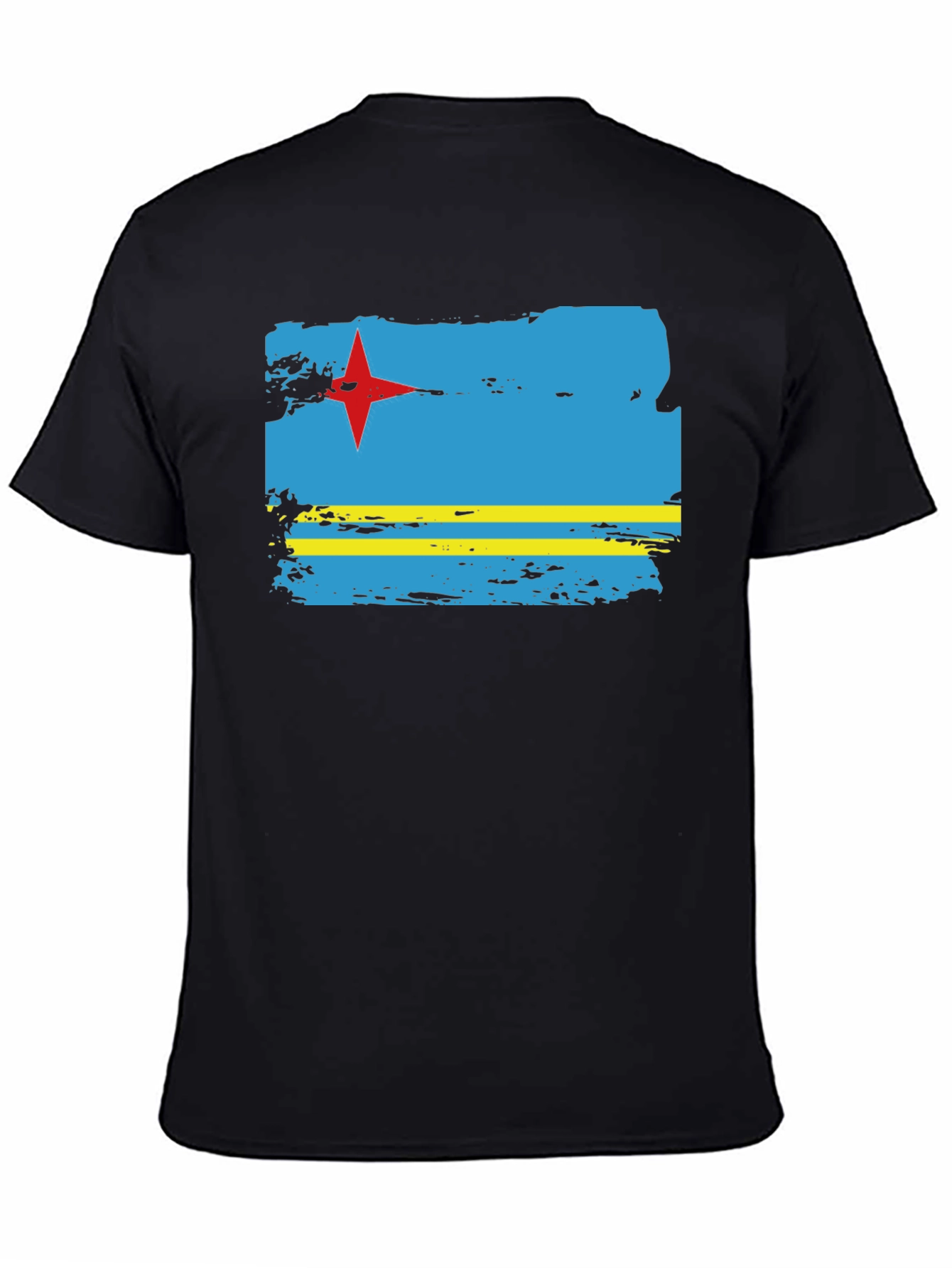 Aruba Flag T-Shirt - Distressed Graphic Tee