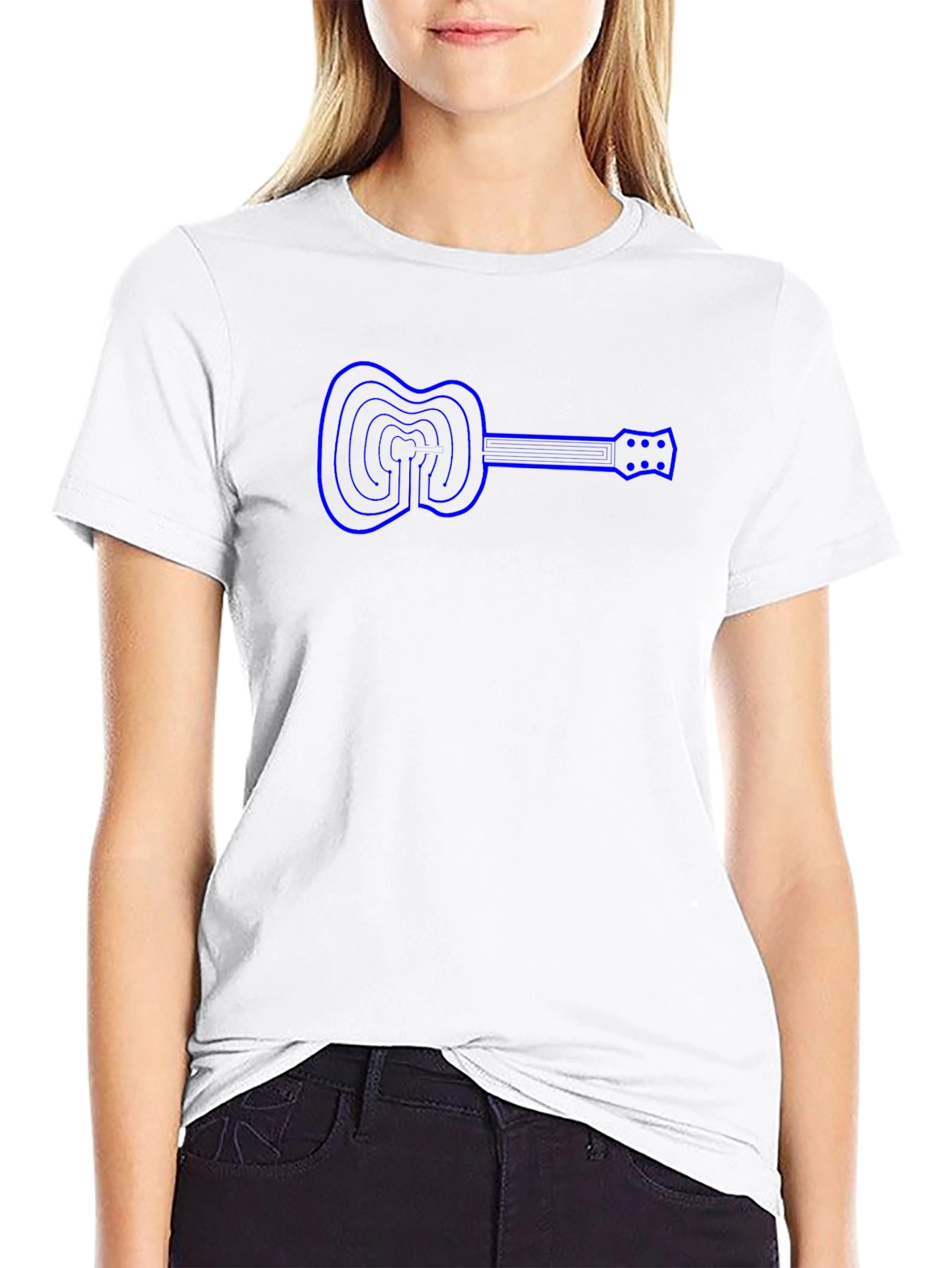 Guitar Graphic T-Shirt - Casual Wear