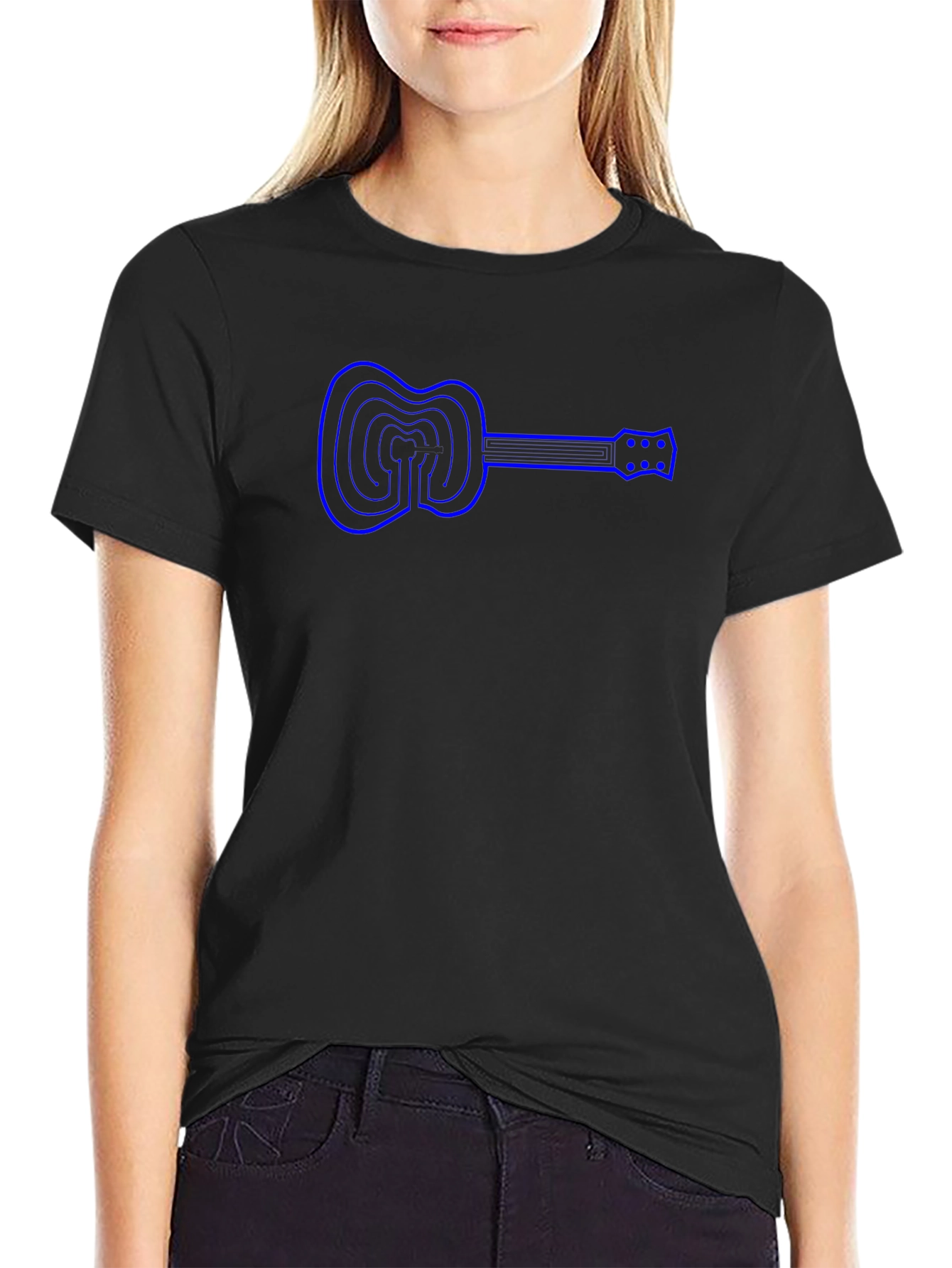 Guitar Graphic T-Shirt - Casual Wear