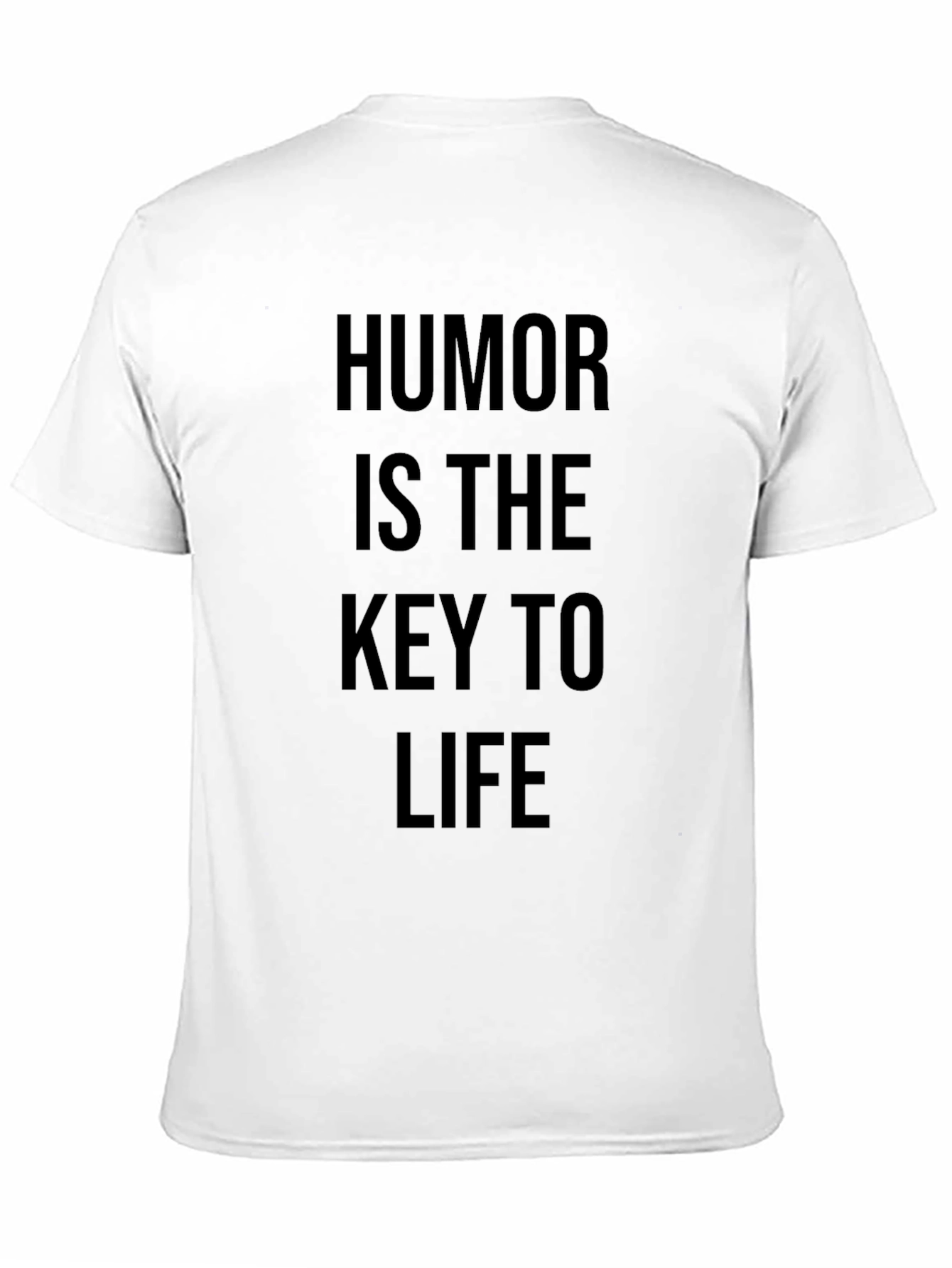 Humor Is The Key To Life Black T-Shirt