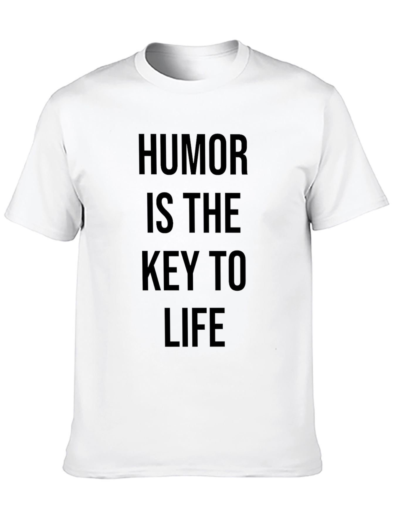 Humor Is The Key To Life Black T-Shirt