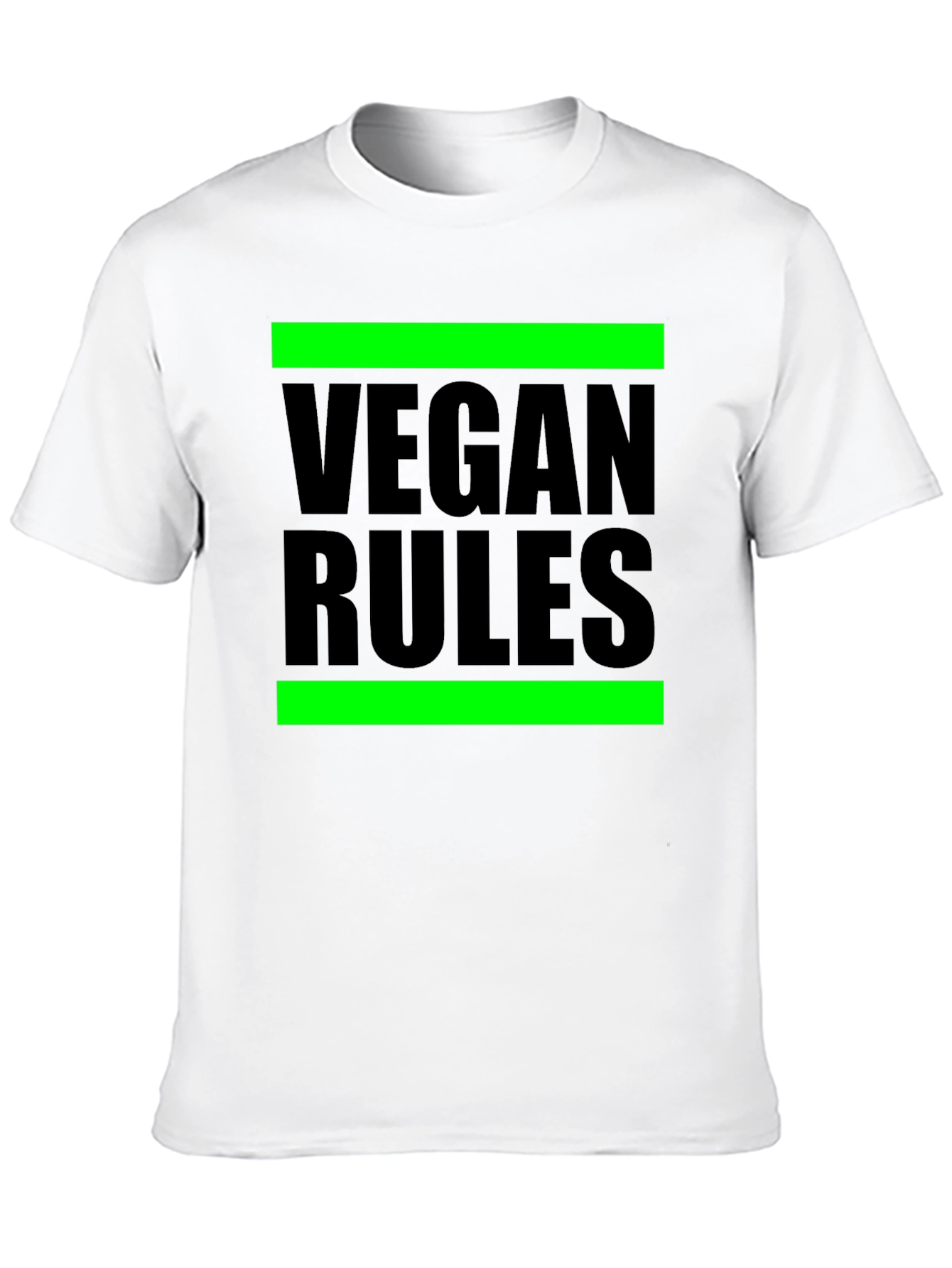 Vegan Rules Graphic Tee - Black