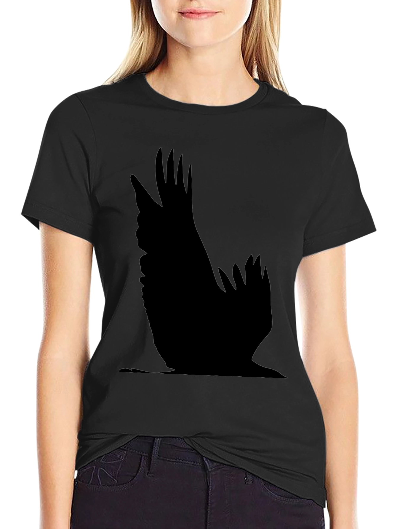 Raven Silhouette Black T-Shirt