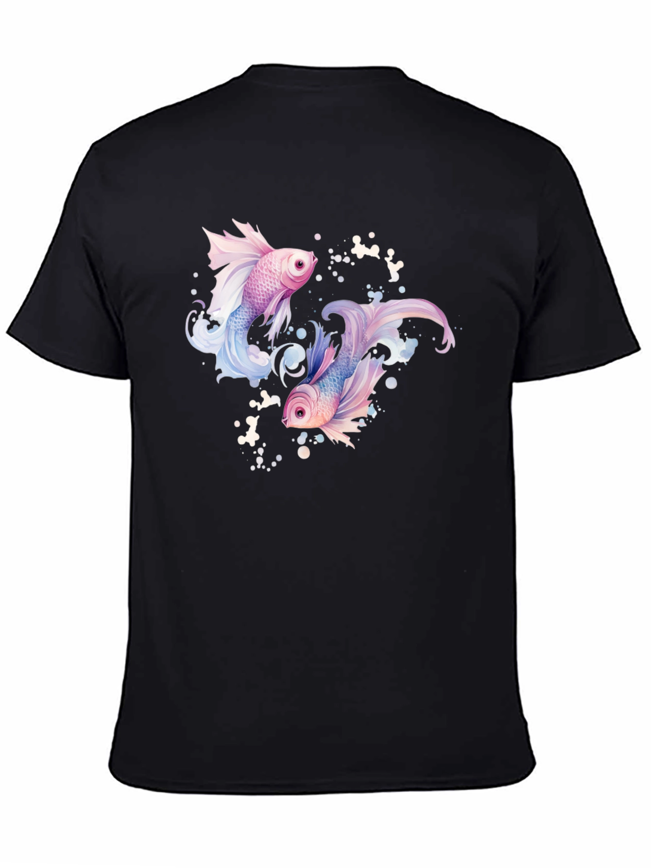 Fish Graphic Black T-Shirt