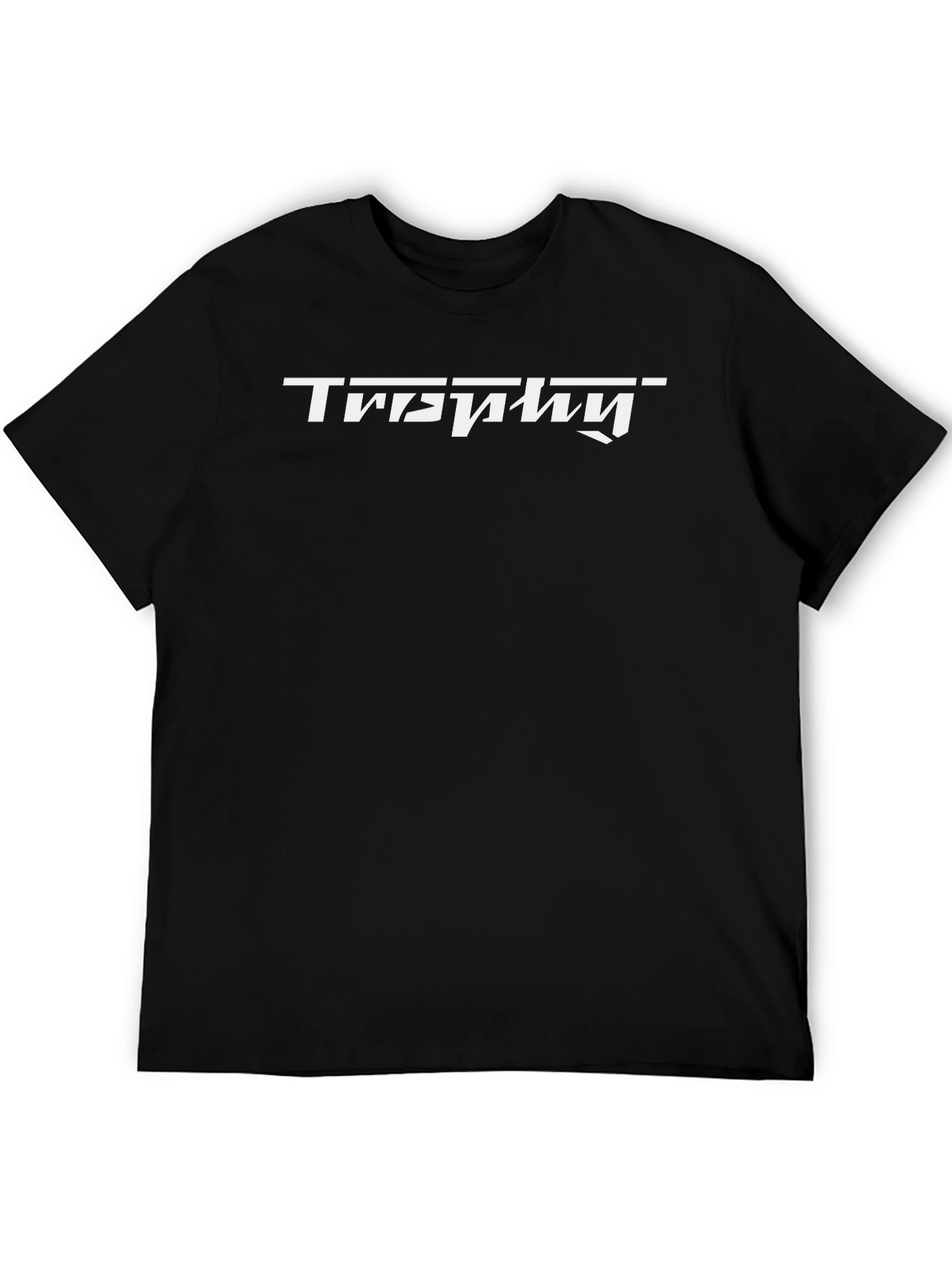 Black Trophy Graphic Tee - Modern Style