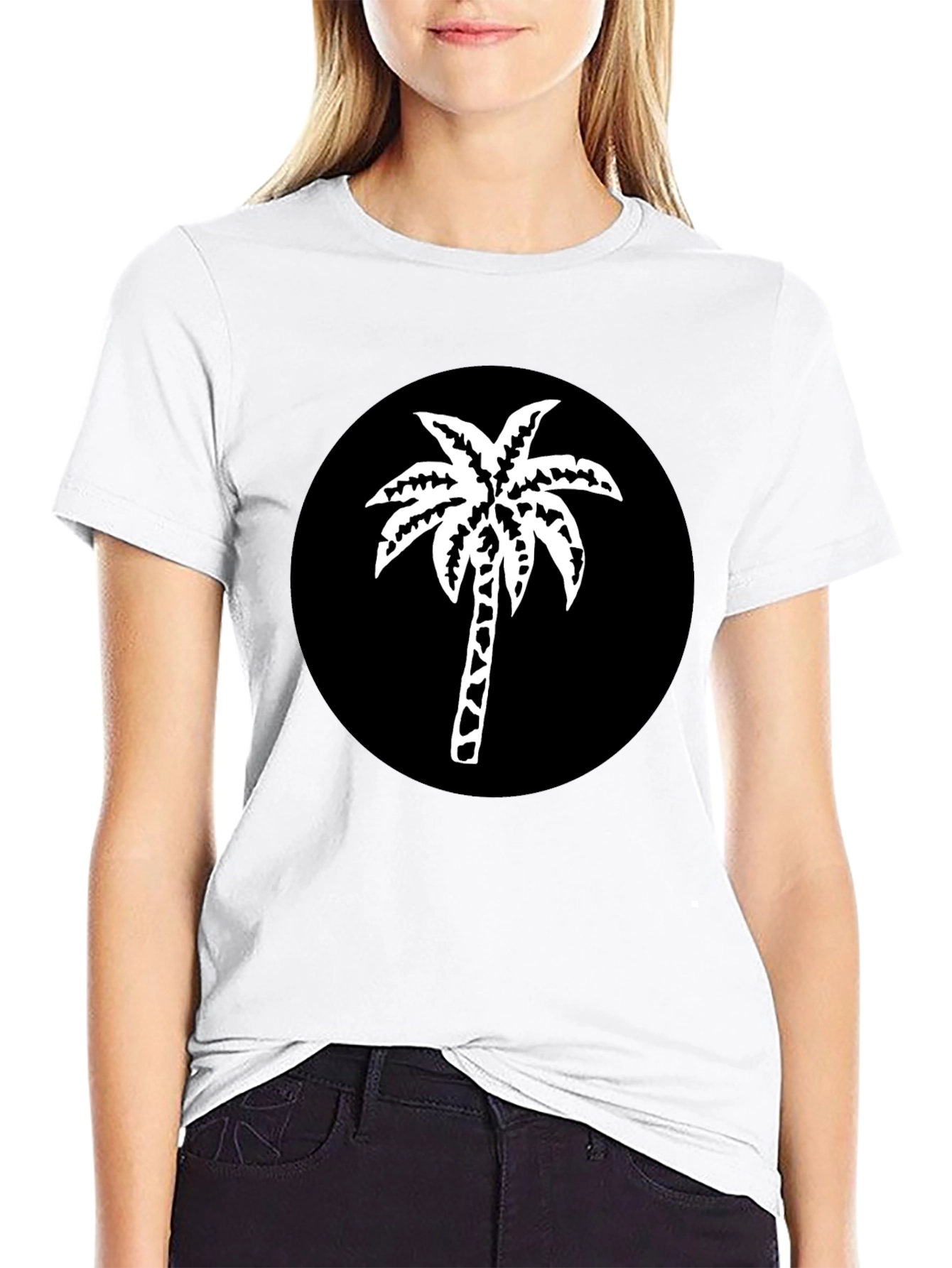 Black Palm Tree Graphic Tee