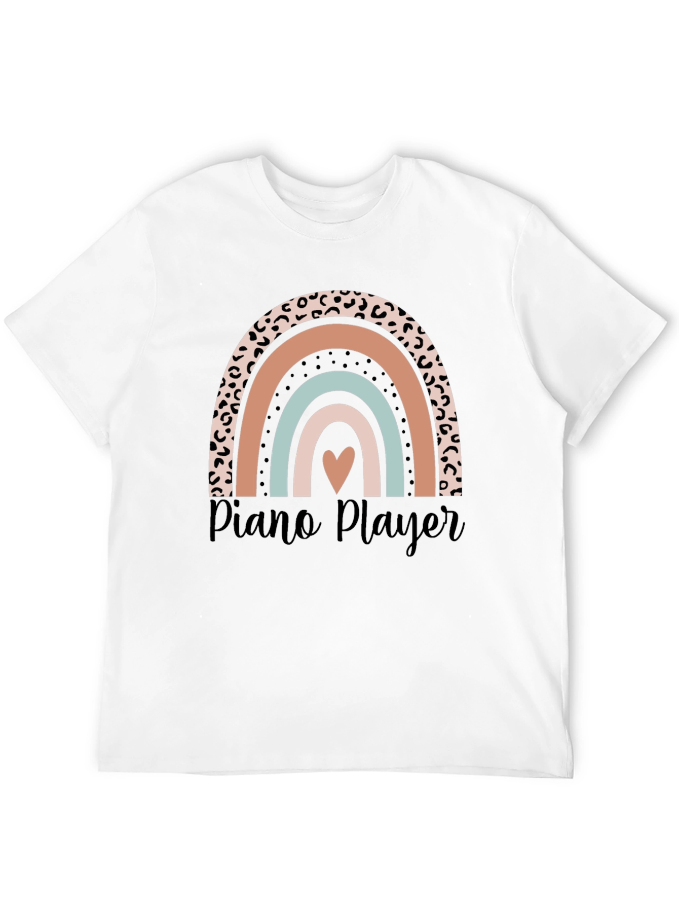 Piano Player Rainbow Graphic Tee - Unisex