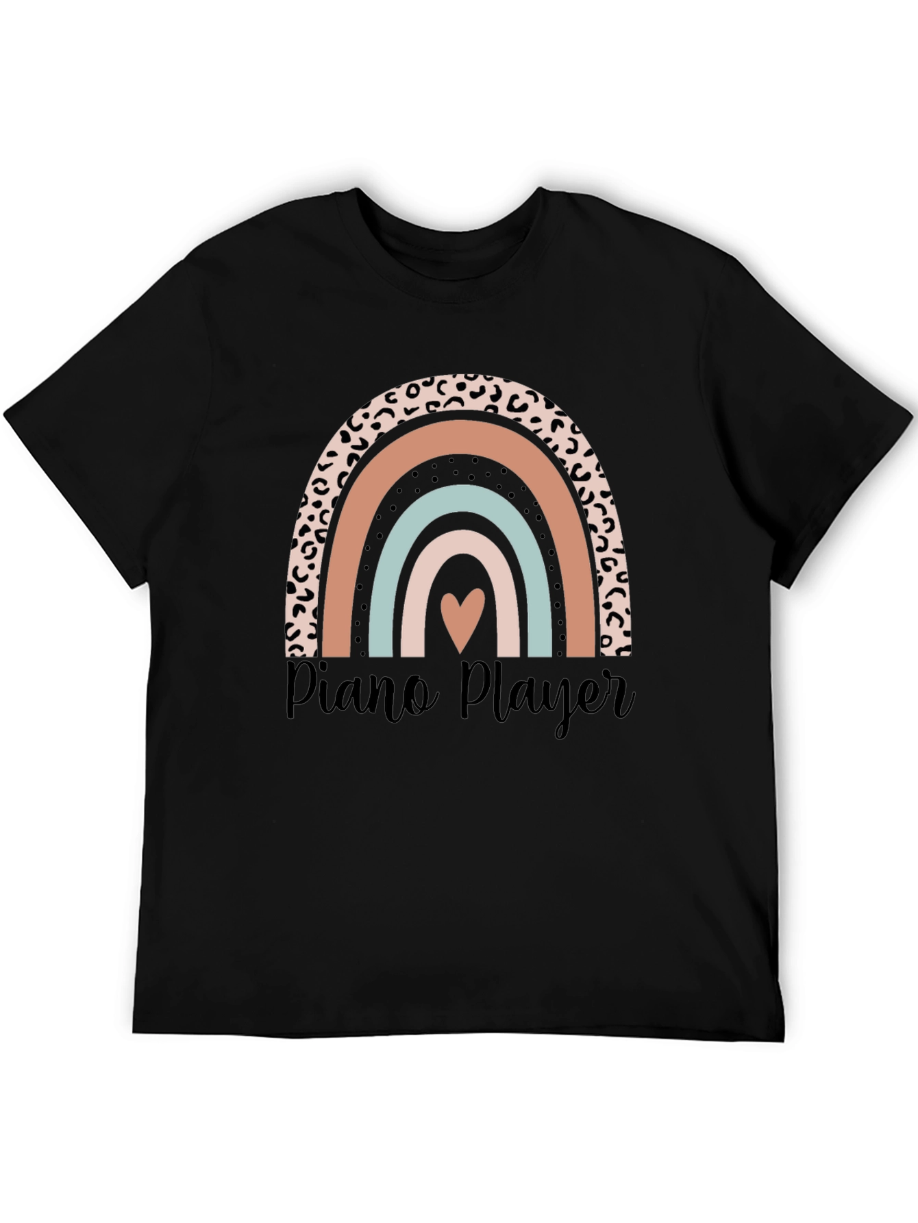 Piano Player Rainbow Graphic Tee - Unisex