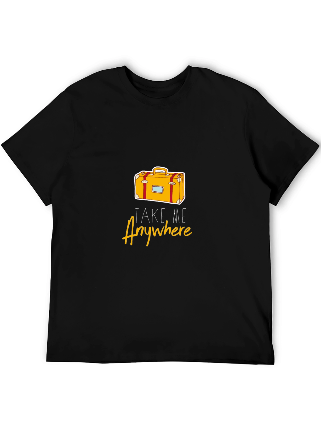 Take Me Anywhere Black Graphic T-Shirt