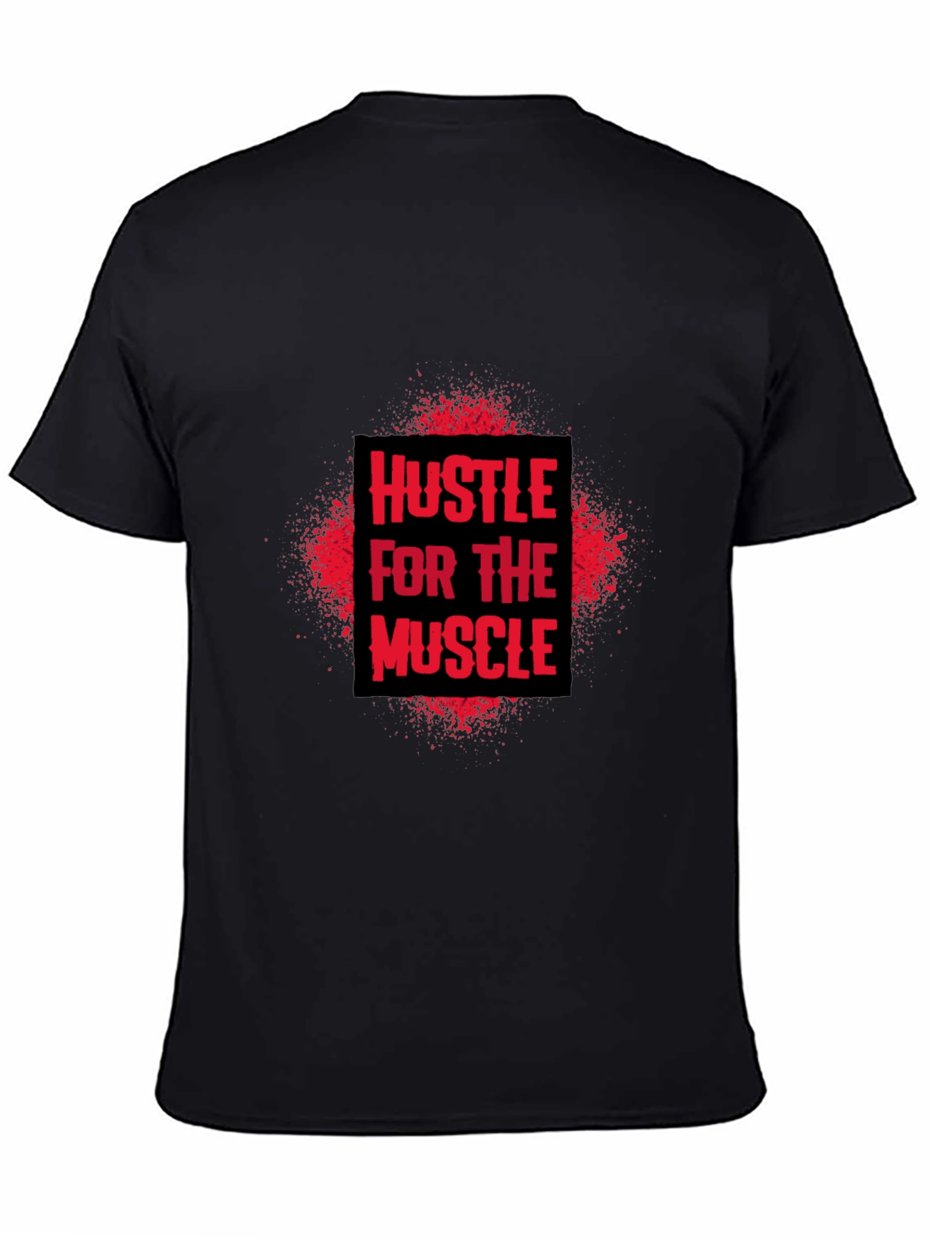 Hustle for the Muscle Graphic T-Shirt - Black