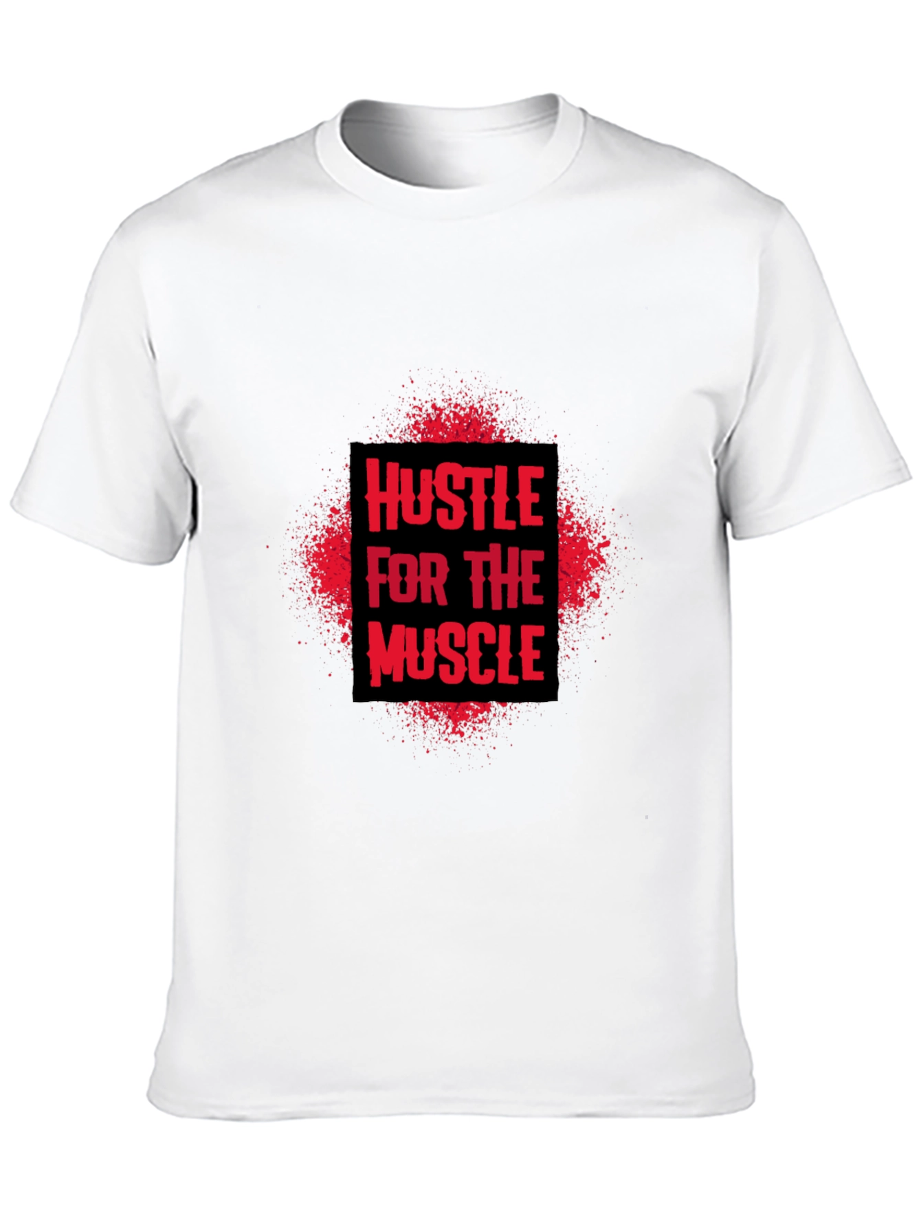 Hustle for the Muscle Graphic T-Shirt - Black