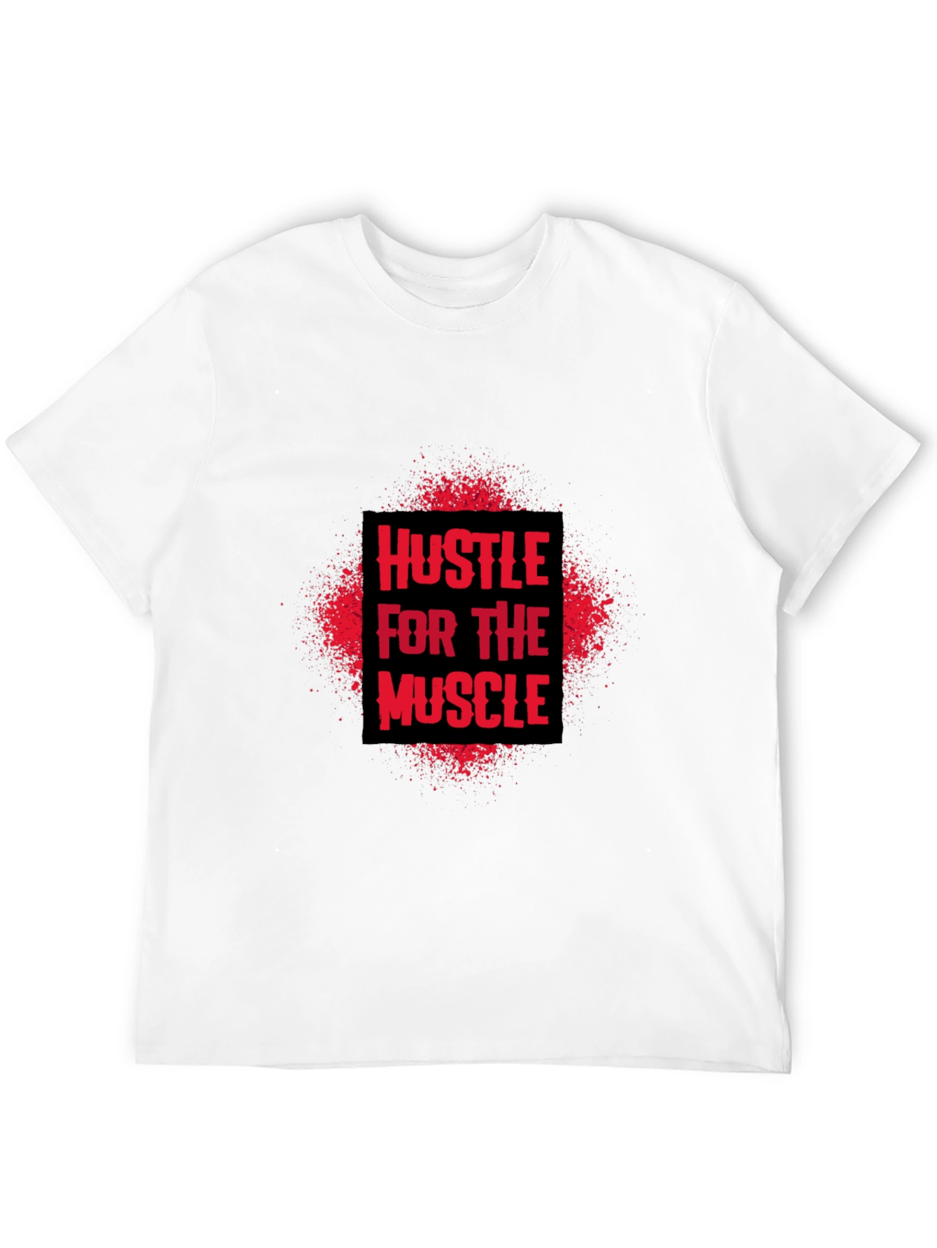 Hustle for the Muscle Graphic T-Shirt - Black