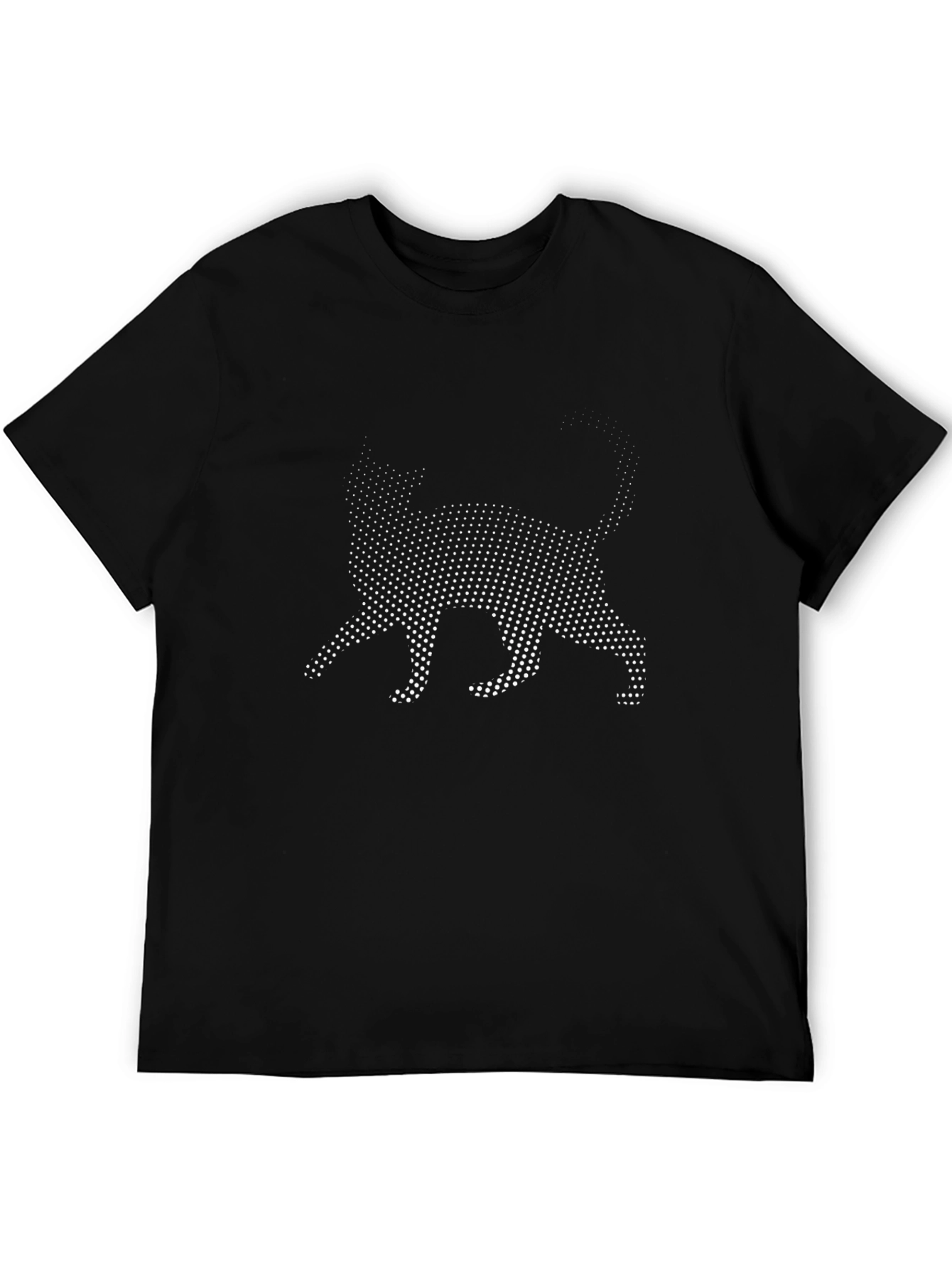 Cool Cat Dot Graphic T-Shirt