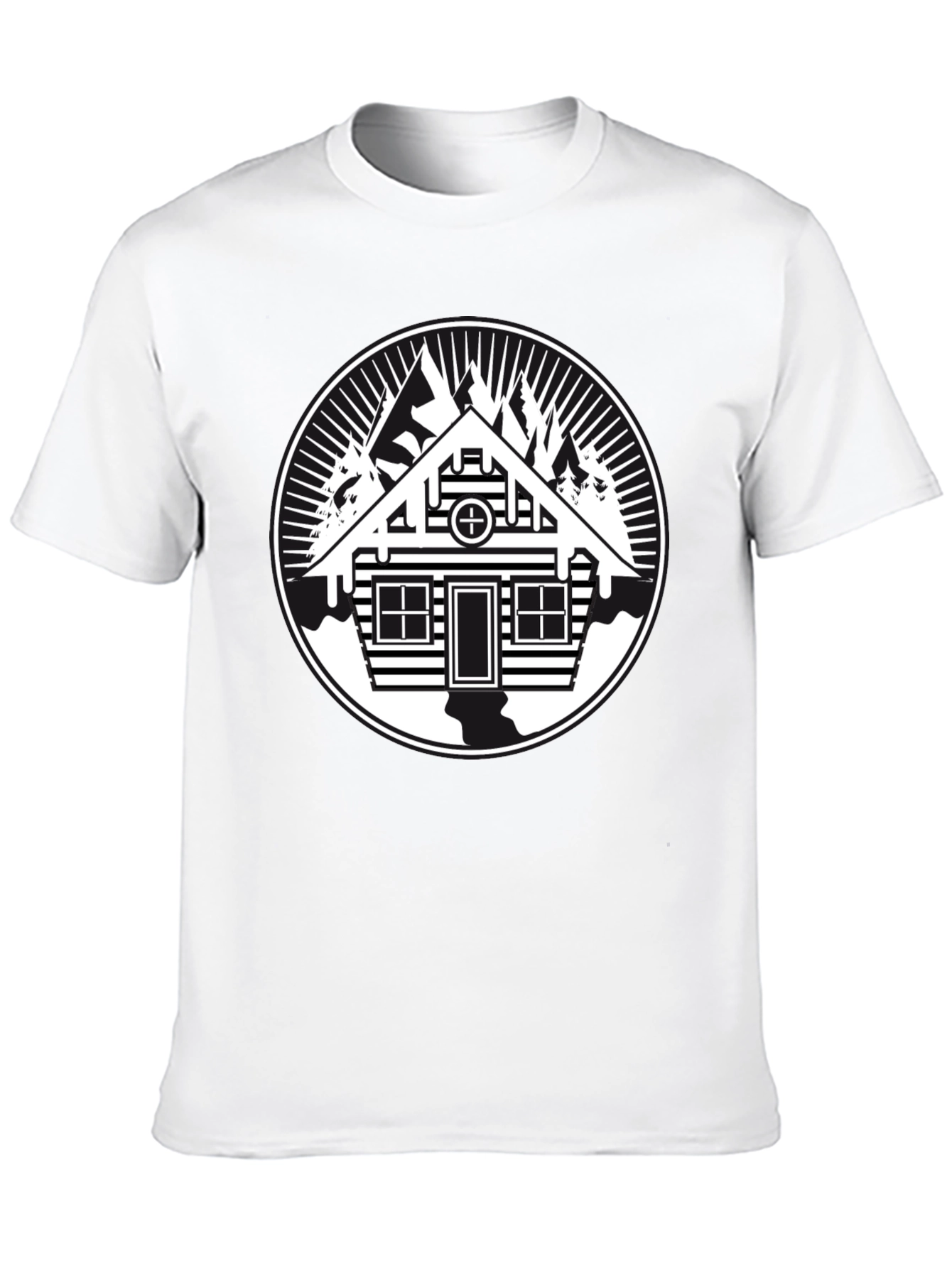 Cabin in the Woods Graphic Tee - Black