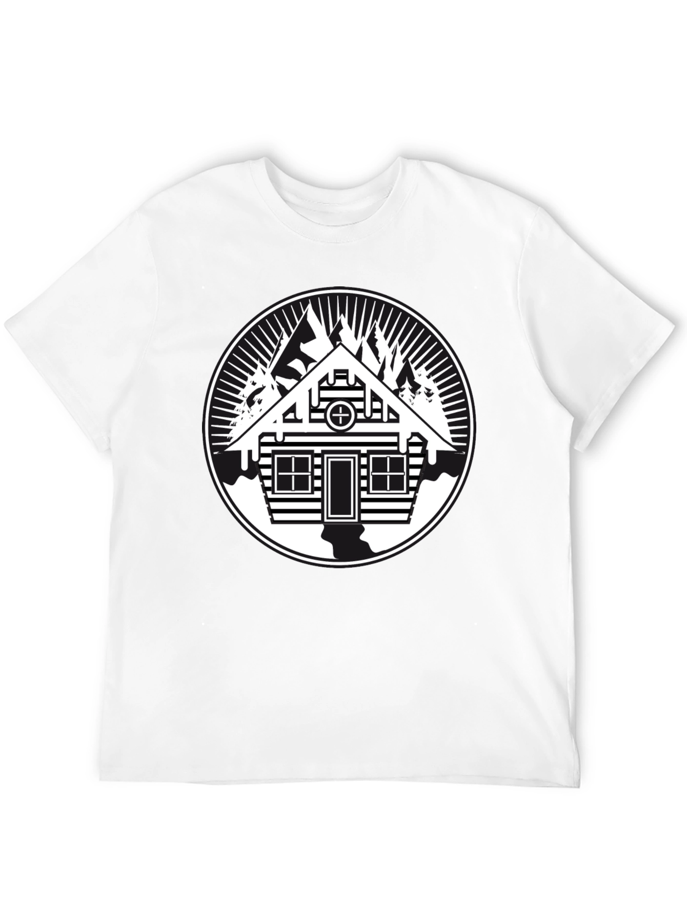 Cabin in the Woods Graphic Tee - Black