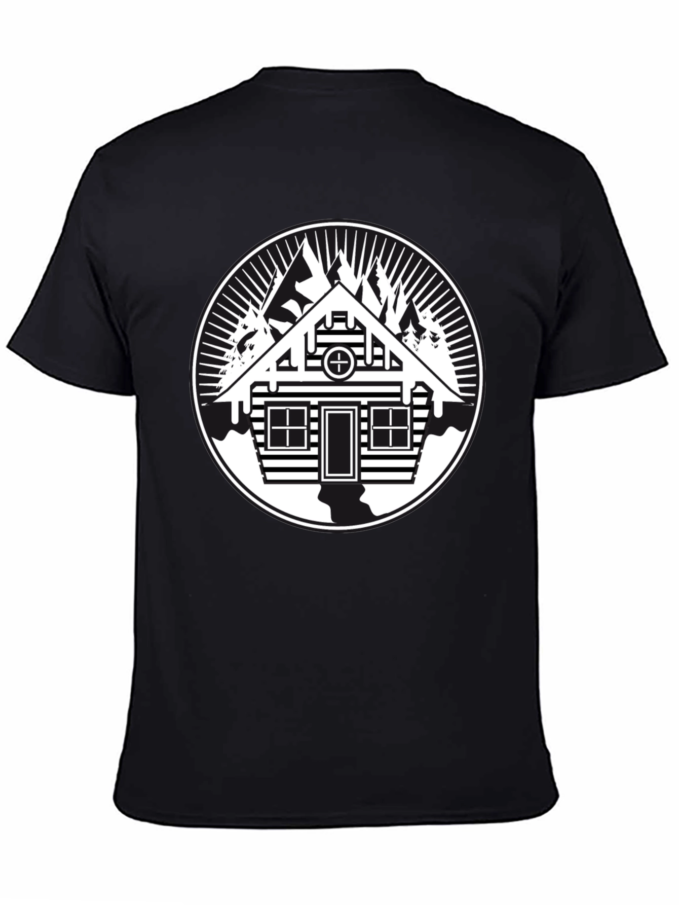Cabin in the Woods Graphic Tee - Black