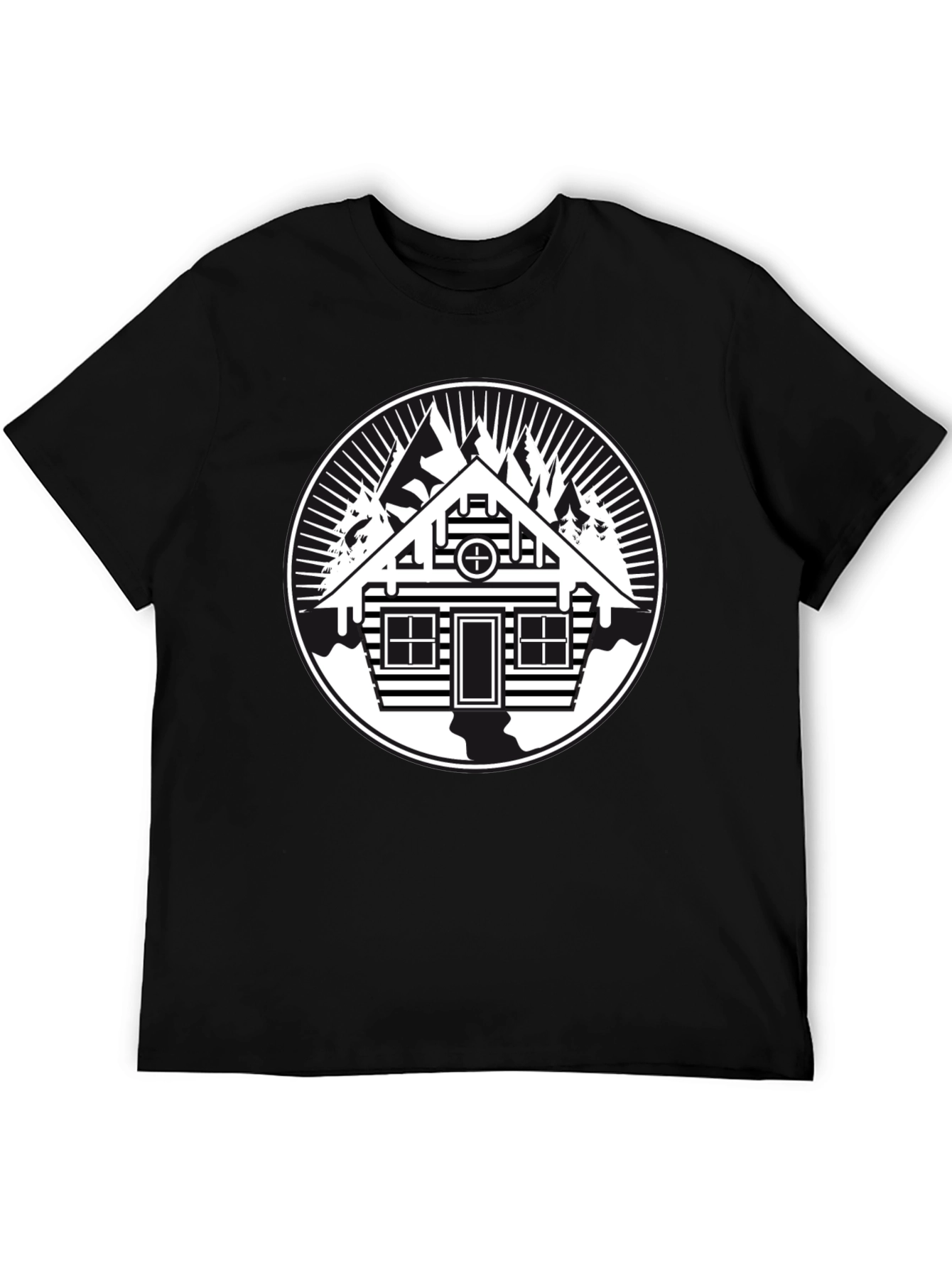 Cabin in the Woods Graphic Tee - Black