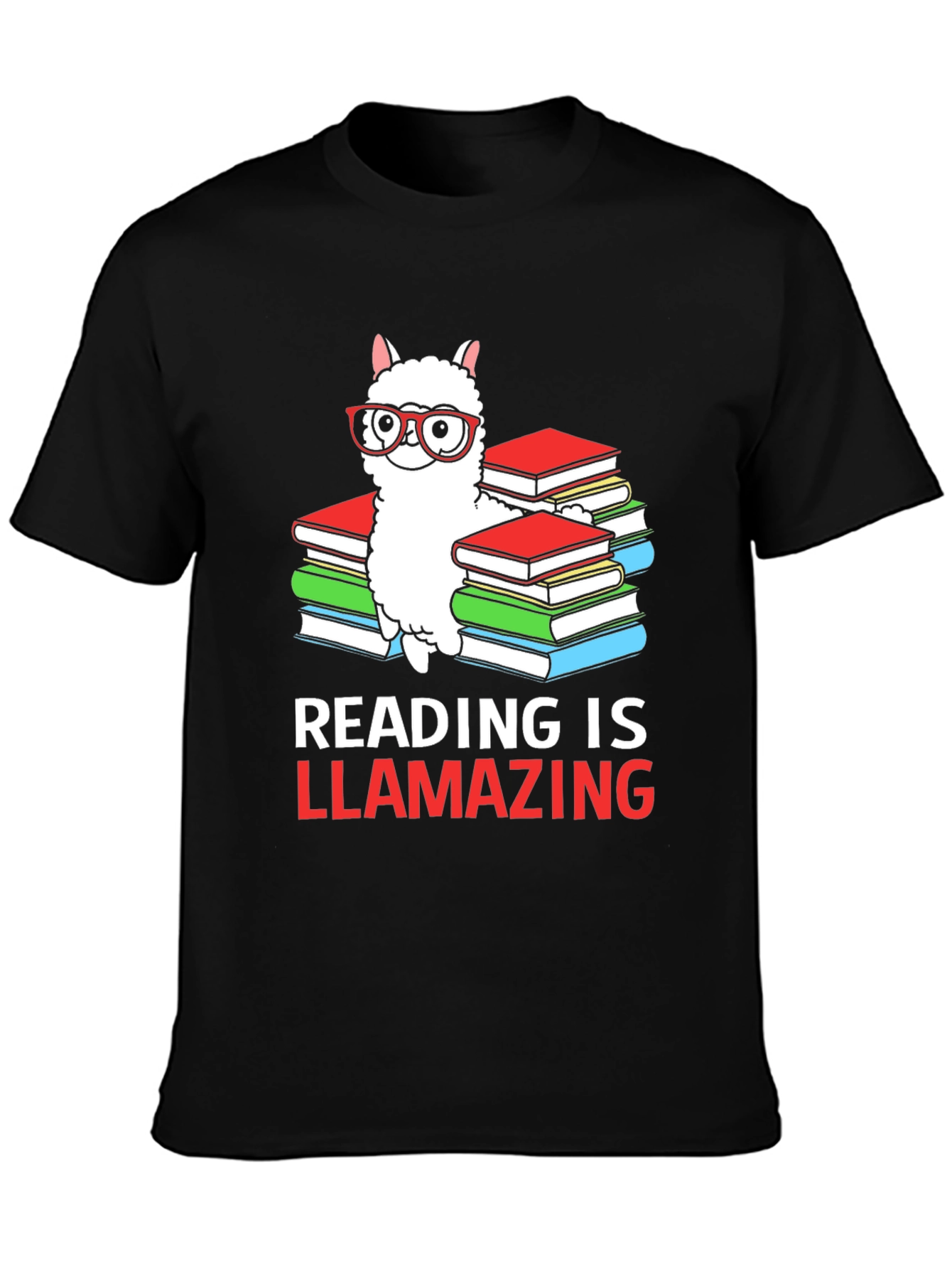 Reading is Llamazing T-Shirt - Book Lover Alpaca Tee