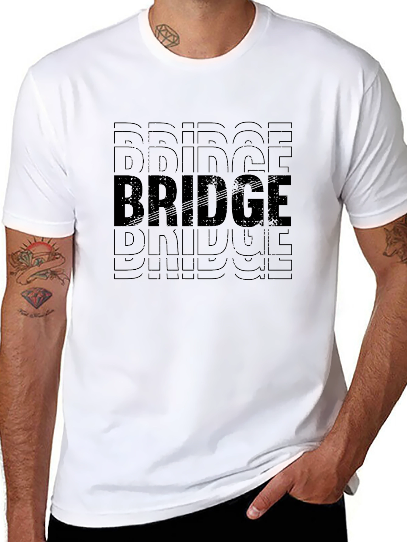 Bridge Graphic T-Shirt - Classic Black Tee
