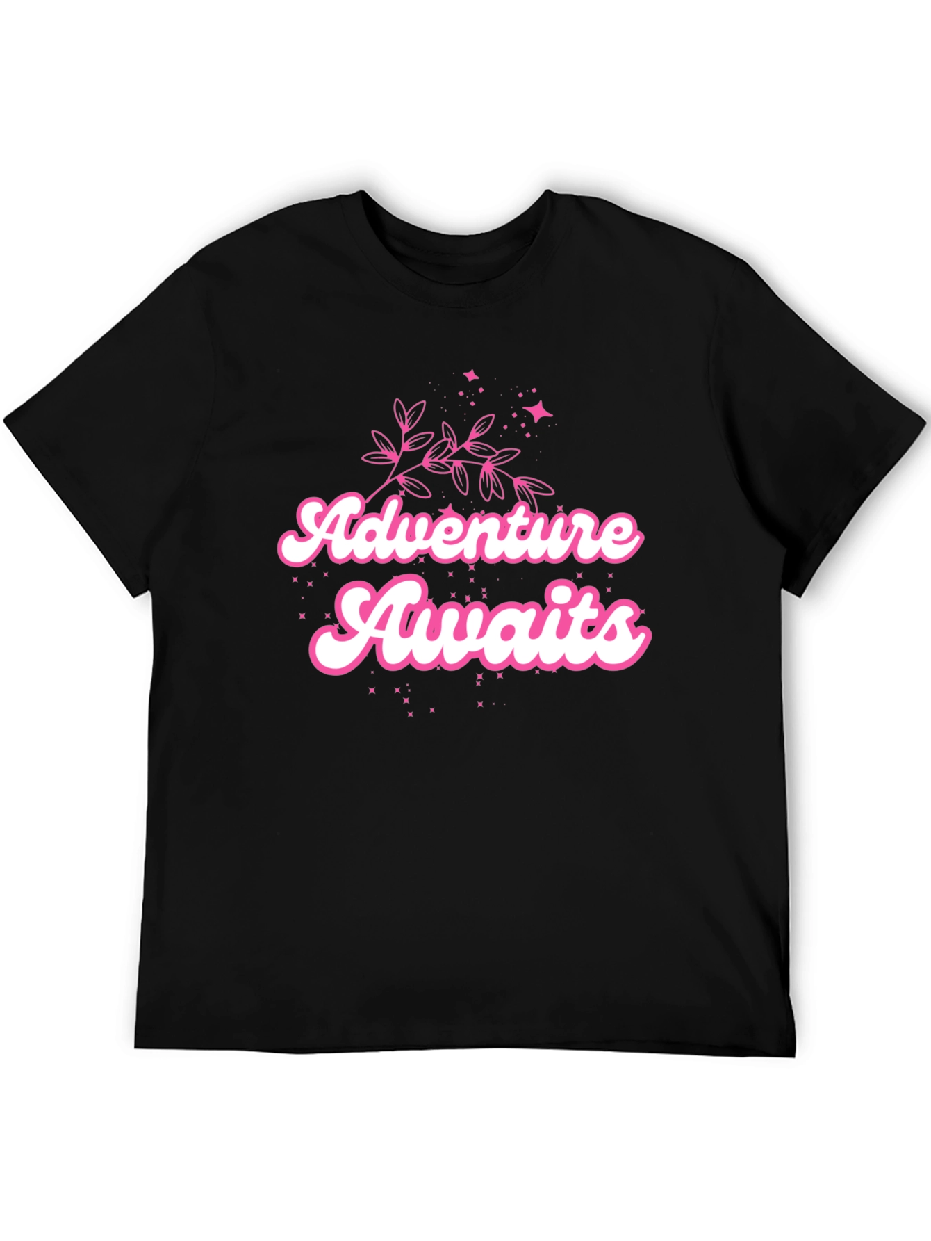 Adventure Awaits Black Graphic Tee