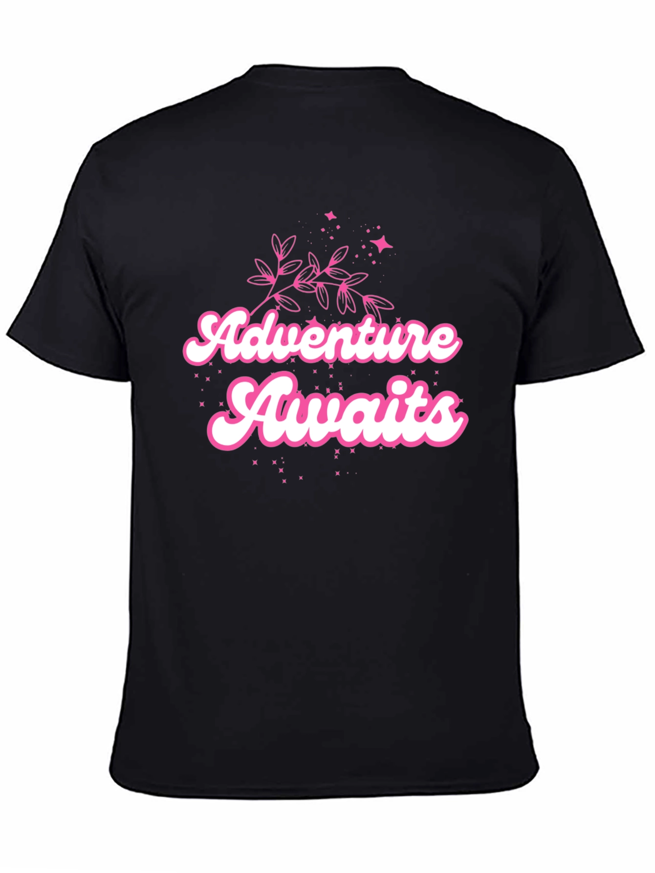Adventure Awaits Black Graphic Tee