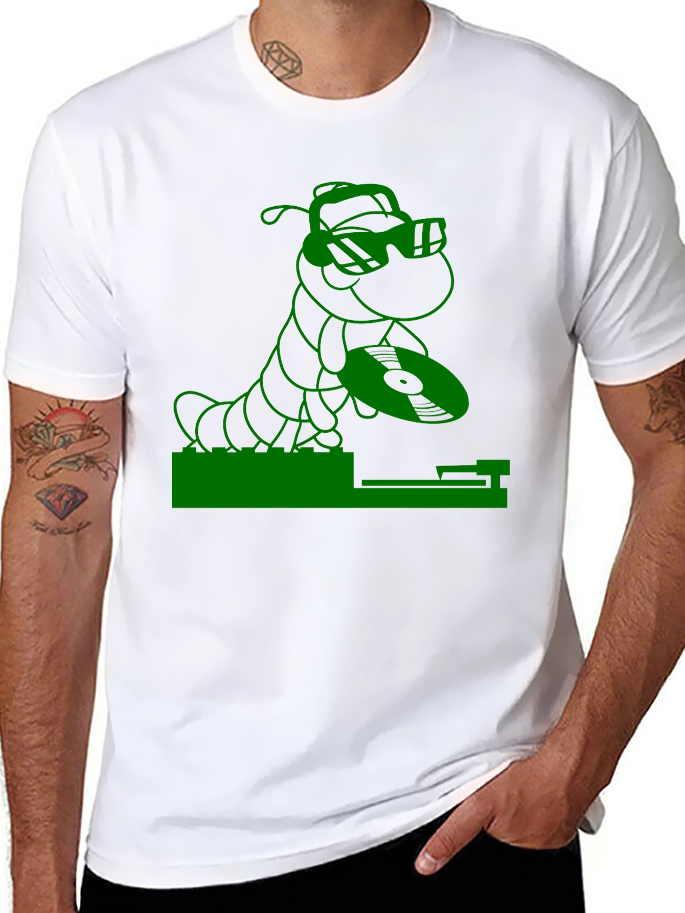 DJ Worm Graphic T-Shirt - Party Animal Tee