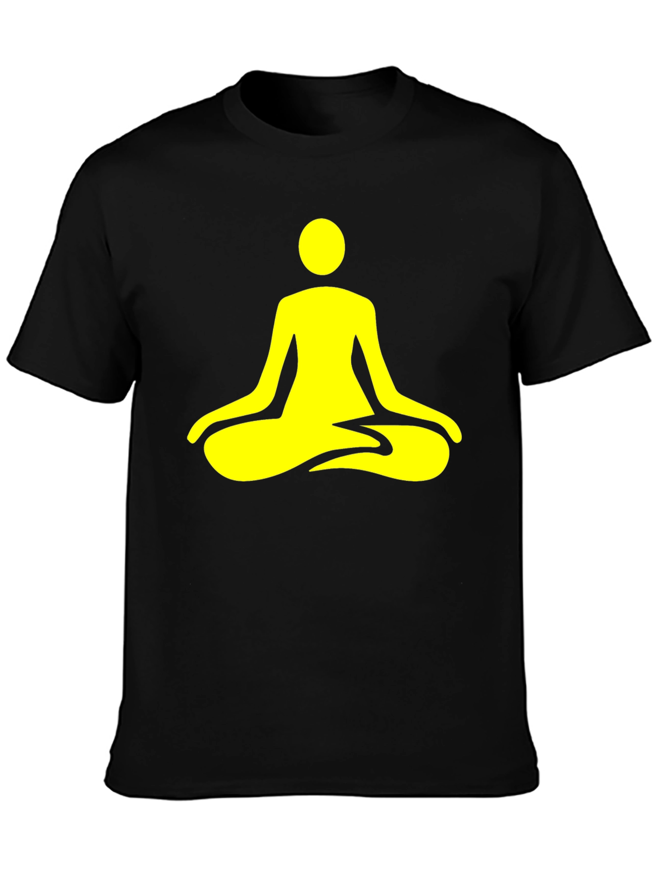 Zen Yoga Meditation Black T-Shirt