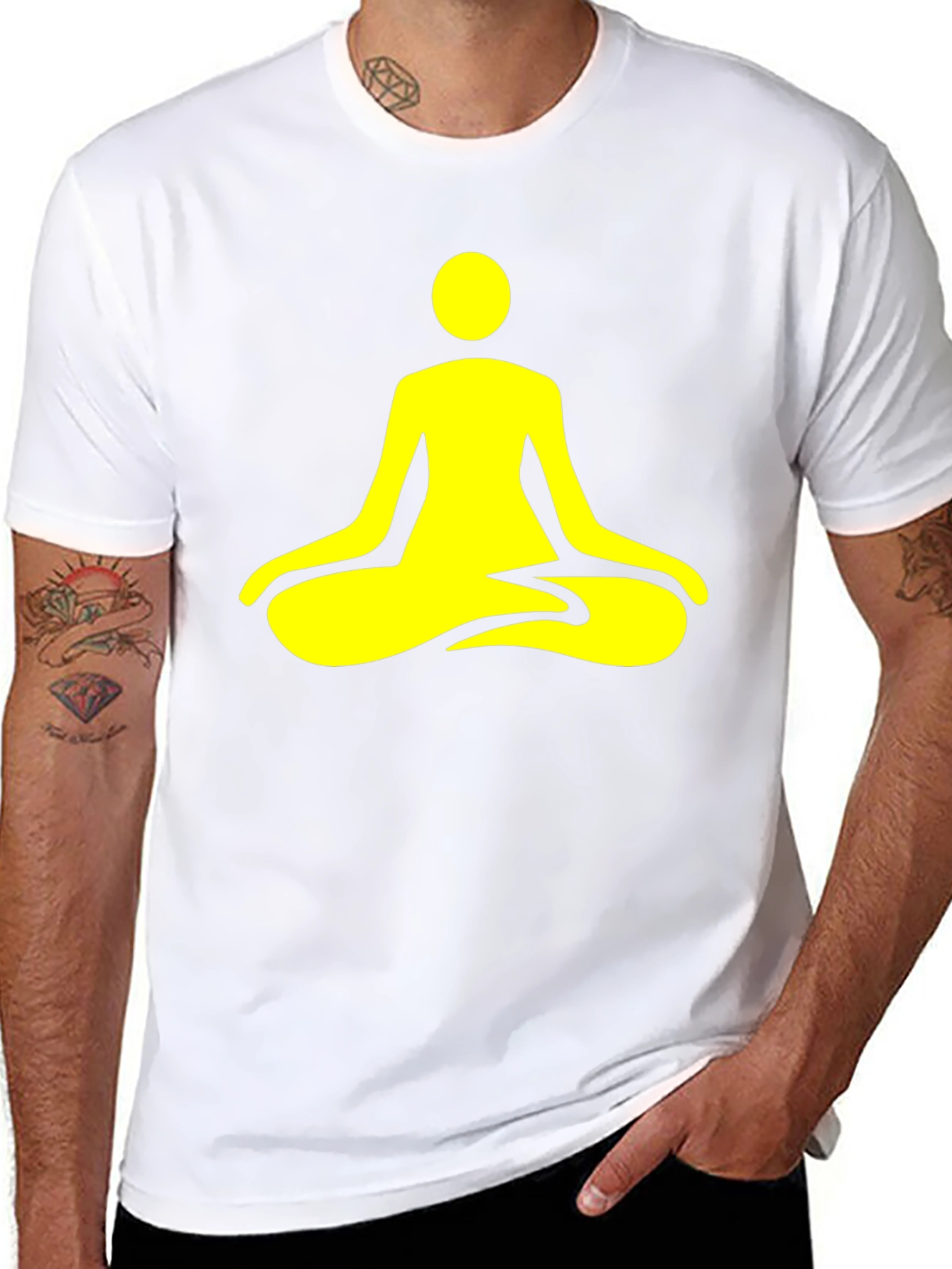 Zen Yoga Meditation Black T-Shirt