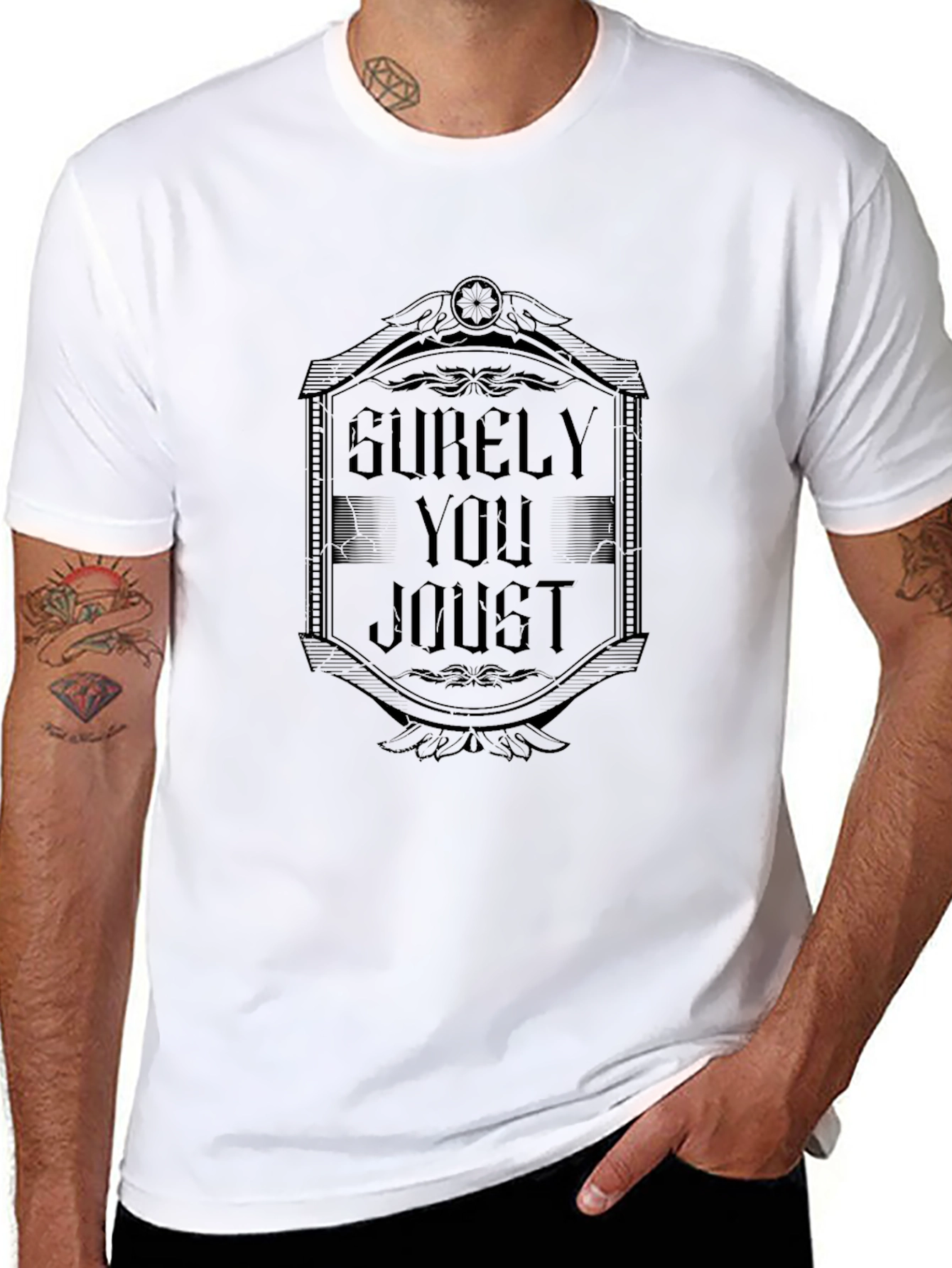 Surely You Joust Graphic T-Shirt - Black