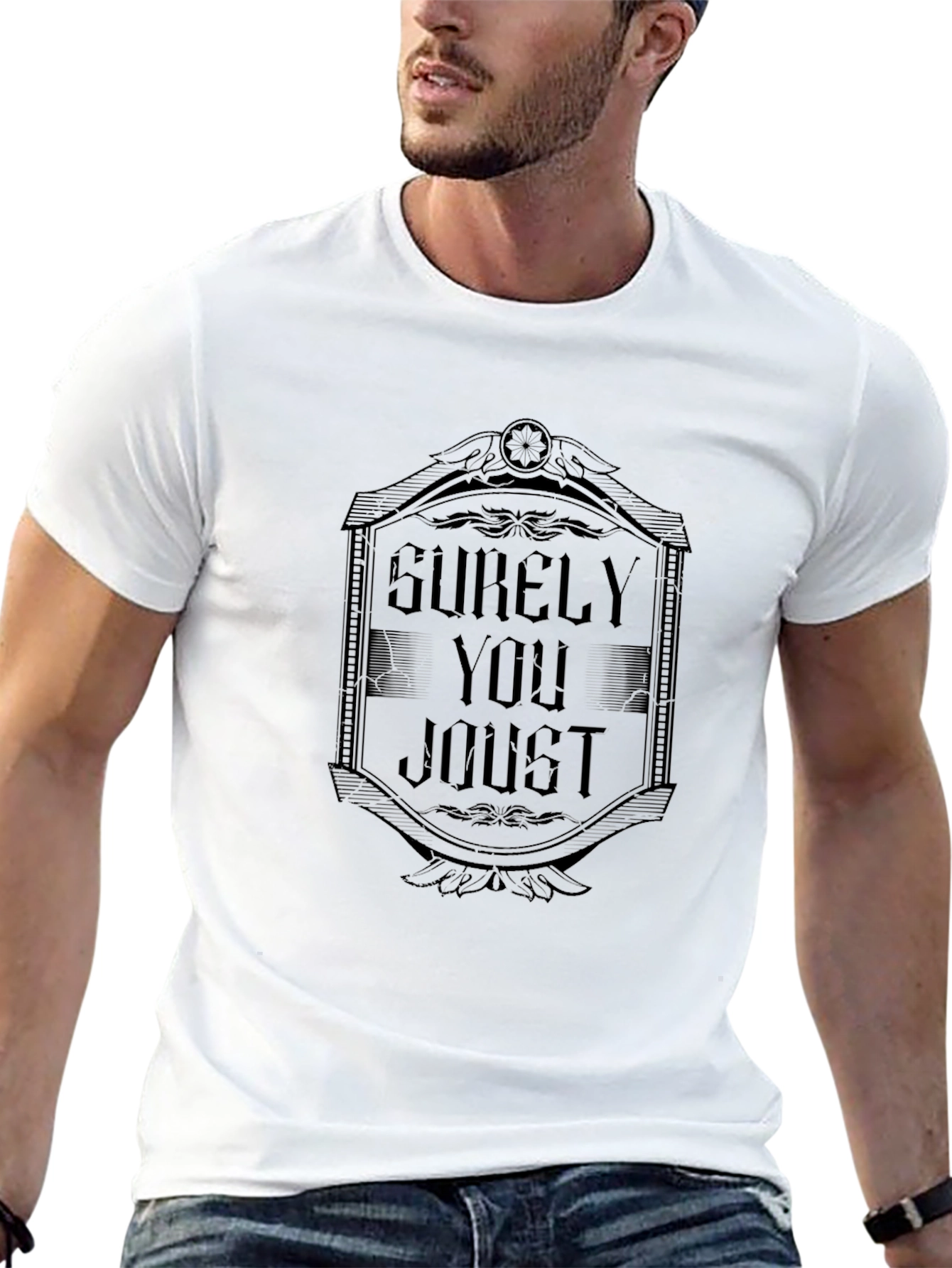Surely You Joust Graphic T-Shirt - Black