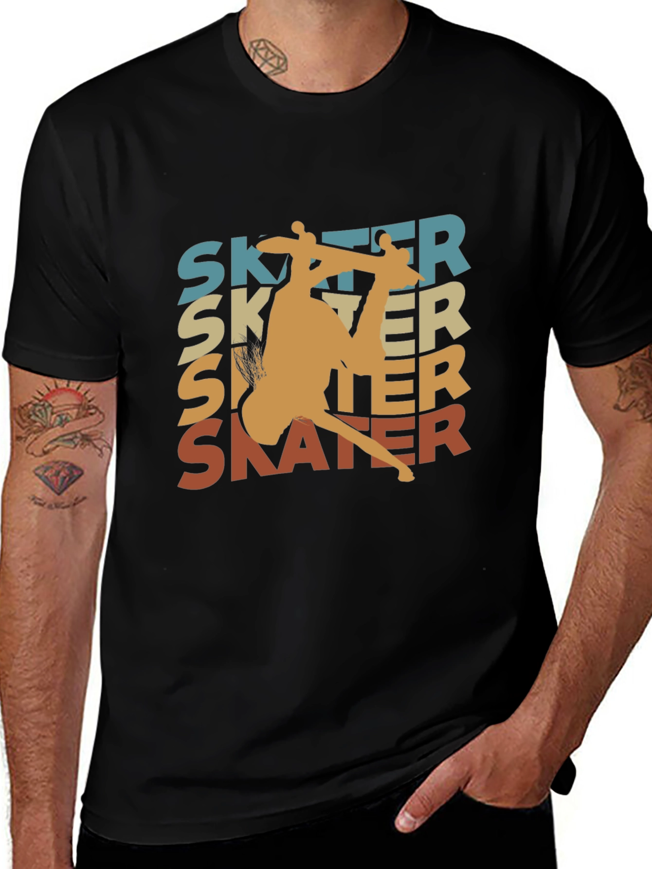 Retro Skater Graphic Tee - Cool Casual Wear