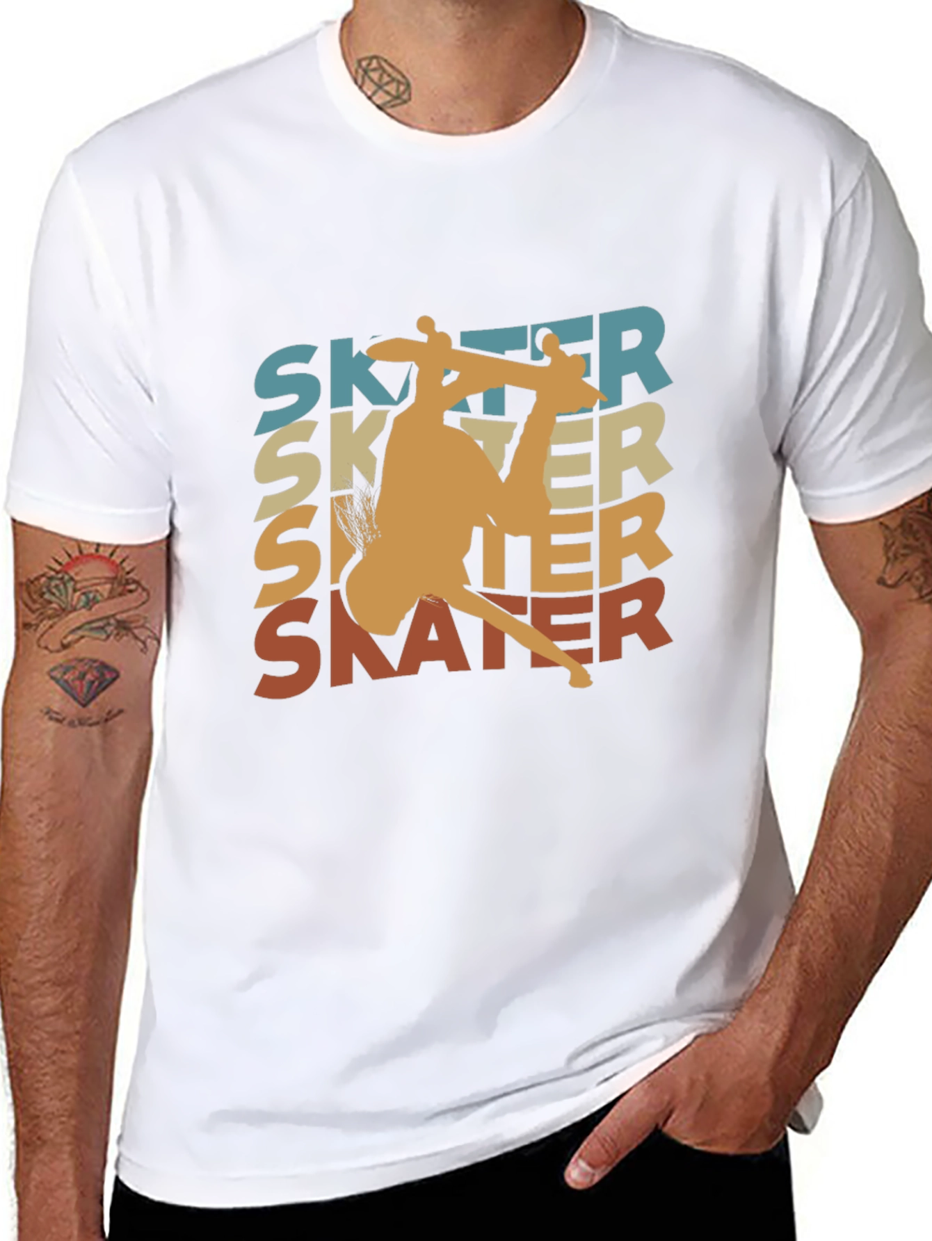 Retro Skater Graphic Tee - Cool Casual Wear