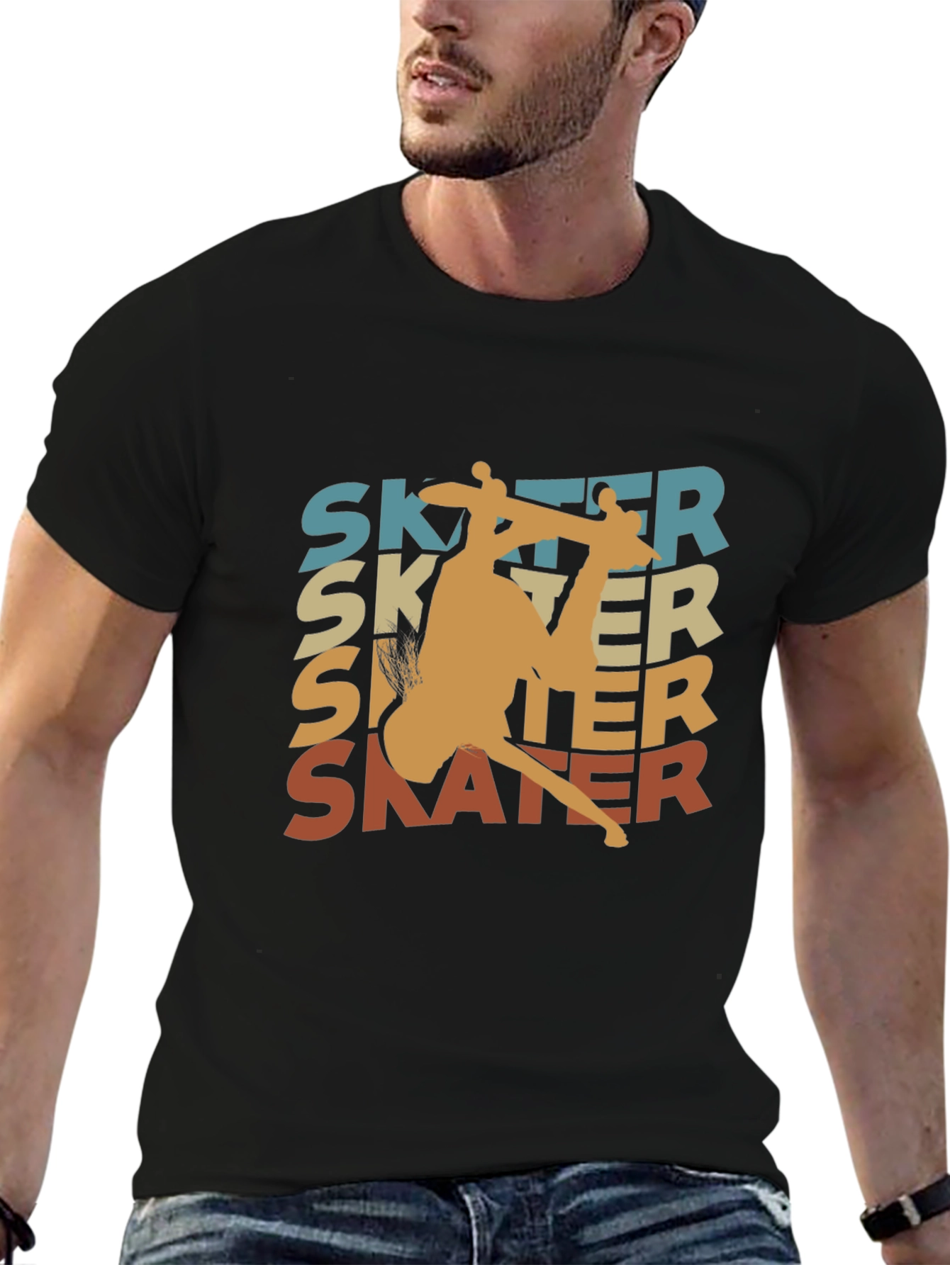 Retro Skater Graphic Tee - Cool Casual Wear