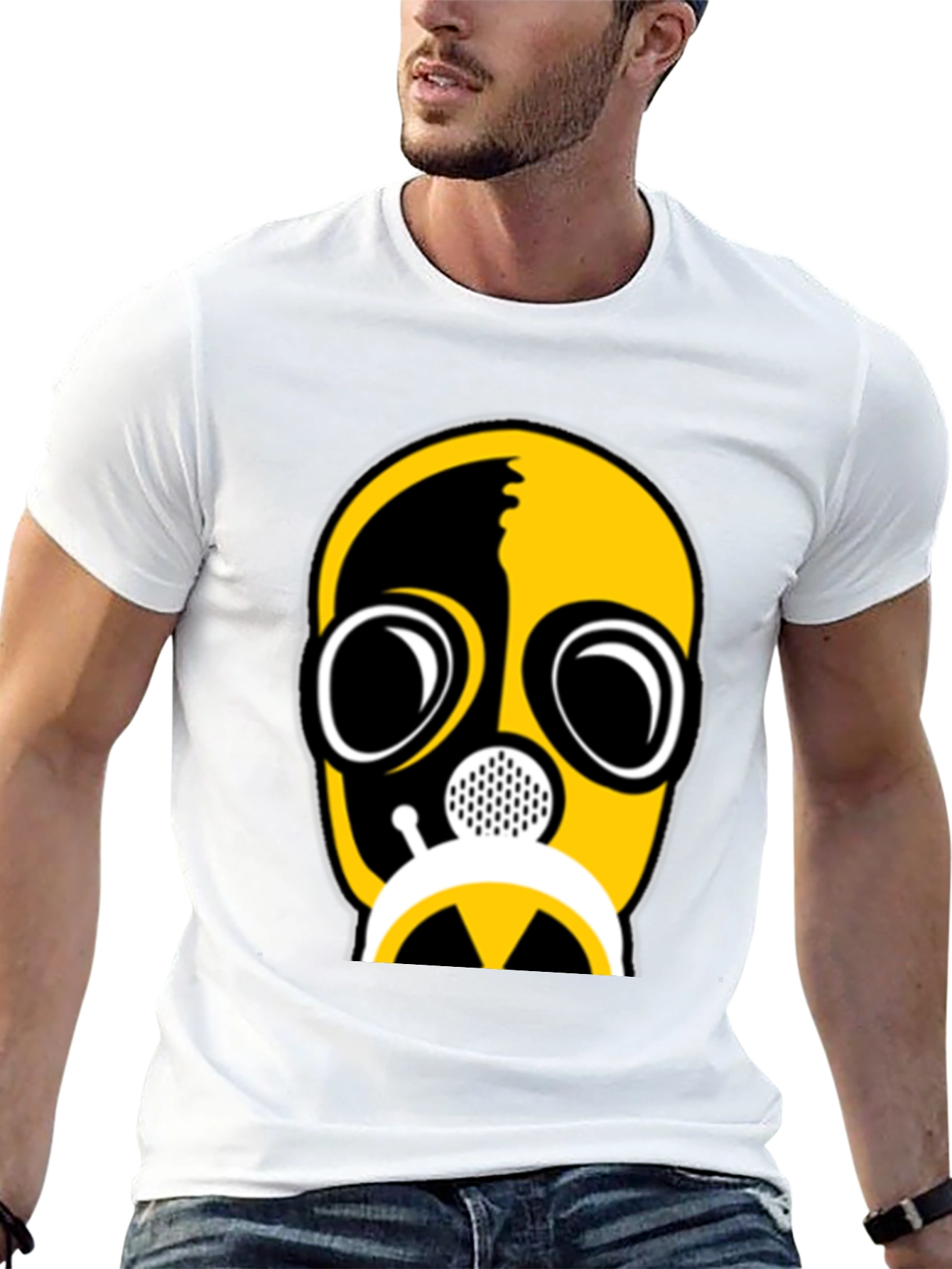 Gas Mask Graphic Tee - Bold Statement Shirt