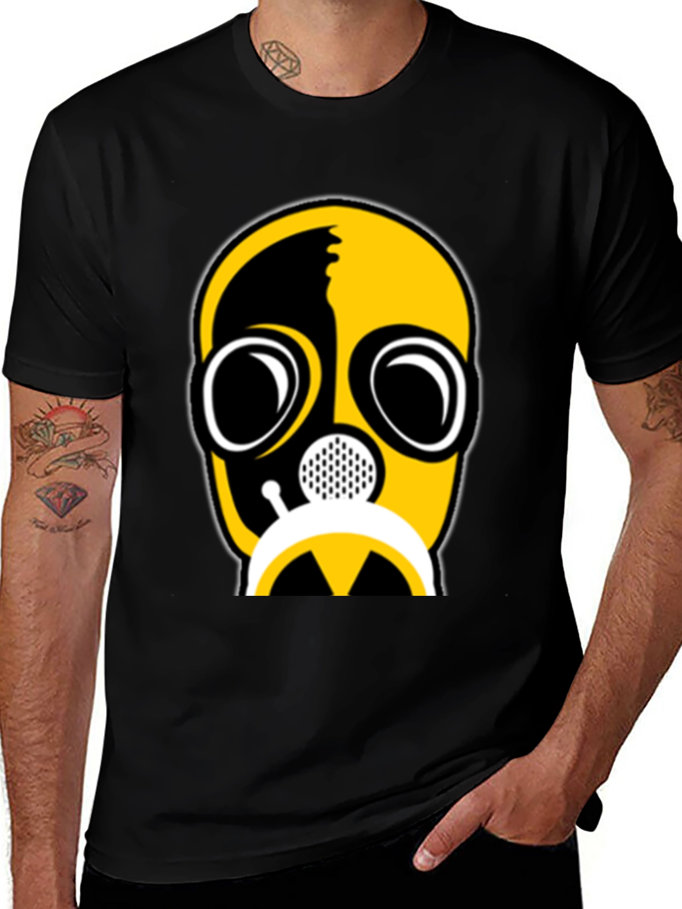 Gas Mask Graphic Tee - Bold Statement Shirt