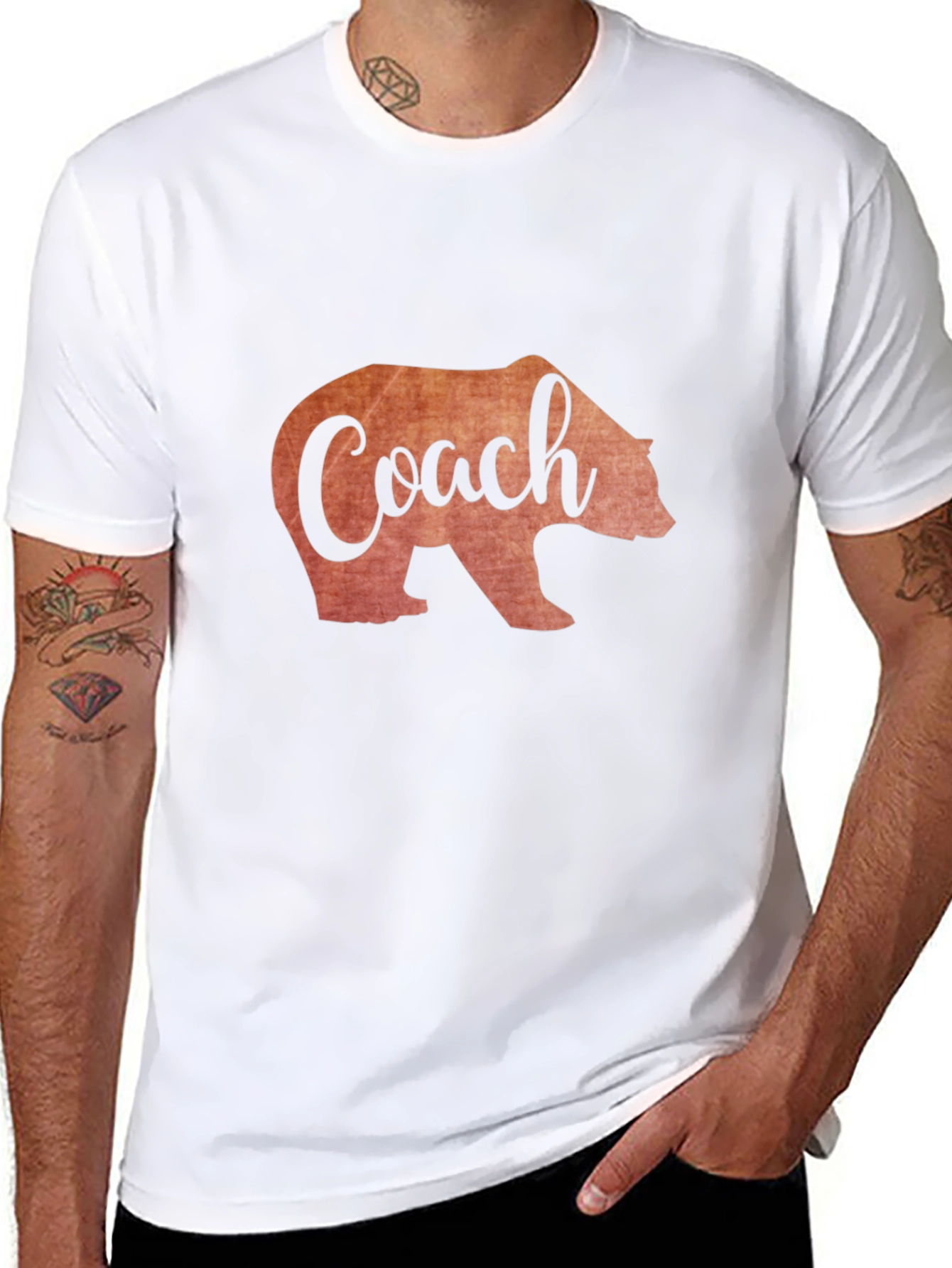 Coach Bear Graphic Tee - Black
