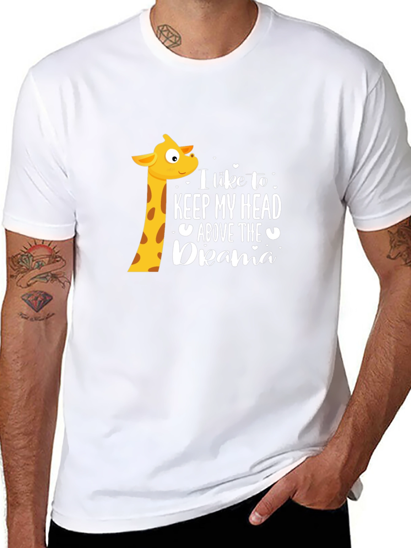 Keep My Head Above The Drama Giraffe T-Shirt