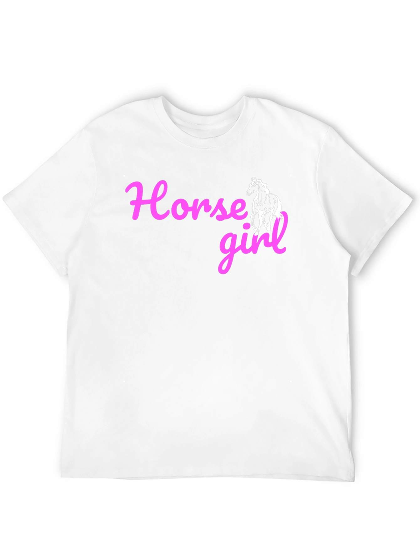 Horse Girl Graphic Tee - Black Cotton T-Shirt