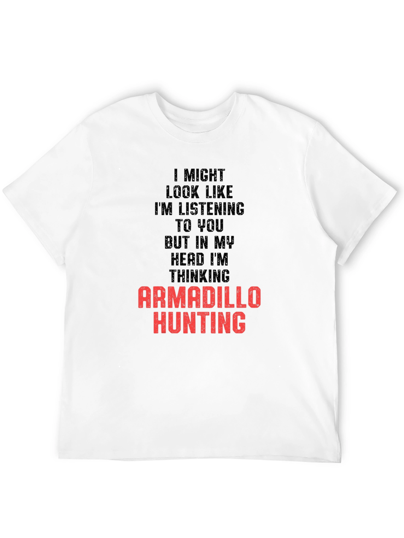 Armadillo Hunting T-Shirt Funny Mens Graphic Tee