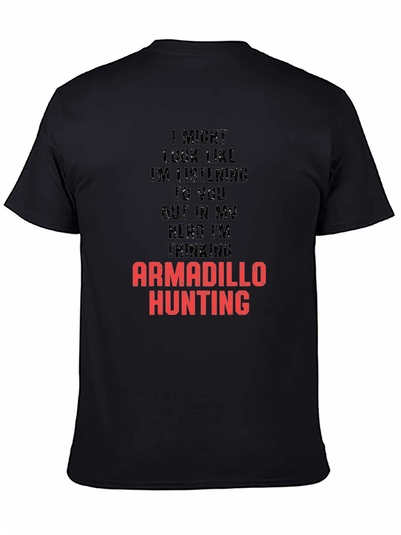 Armadillo Hunting T-Shirt Funny Mens Graphic Tee