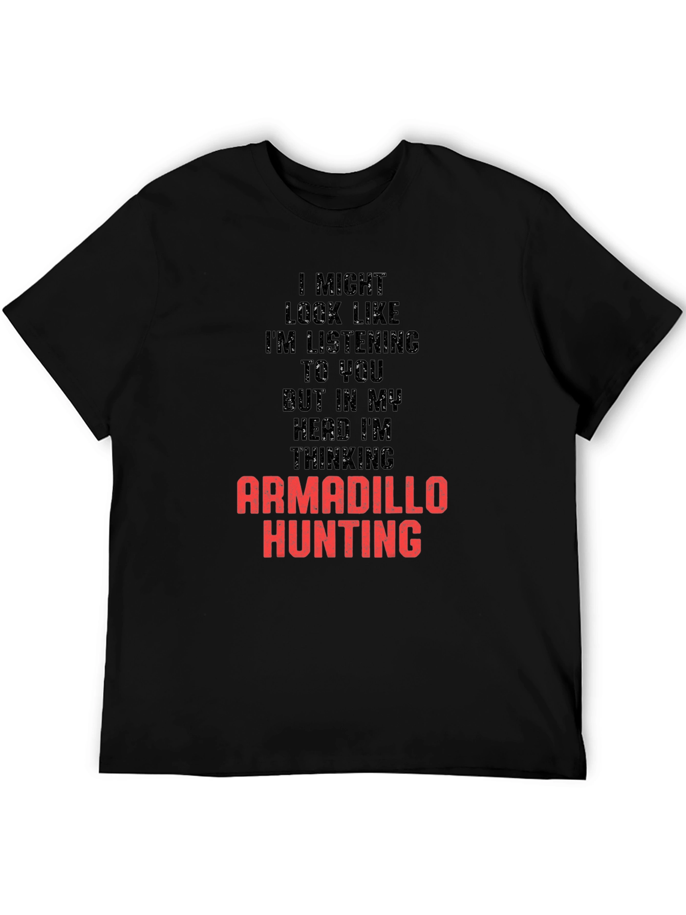 Armadillo Hunting T-Shirt Funny Mens Graphic Tee