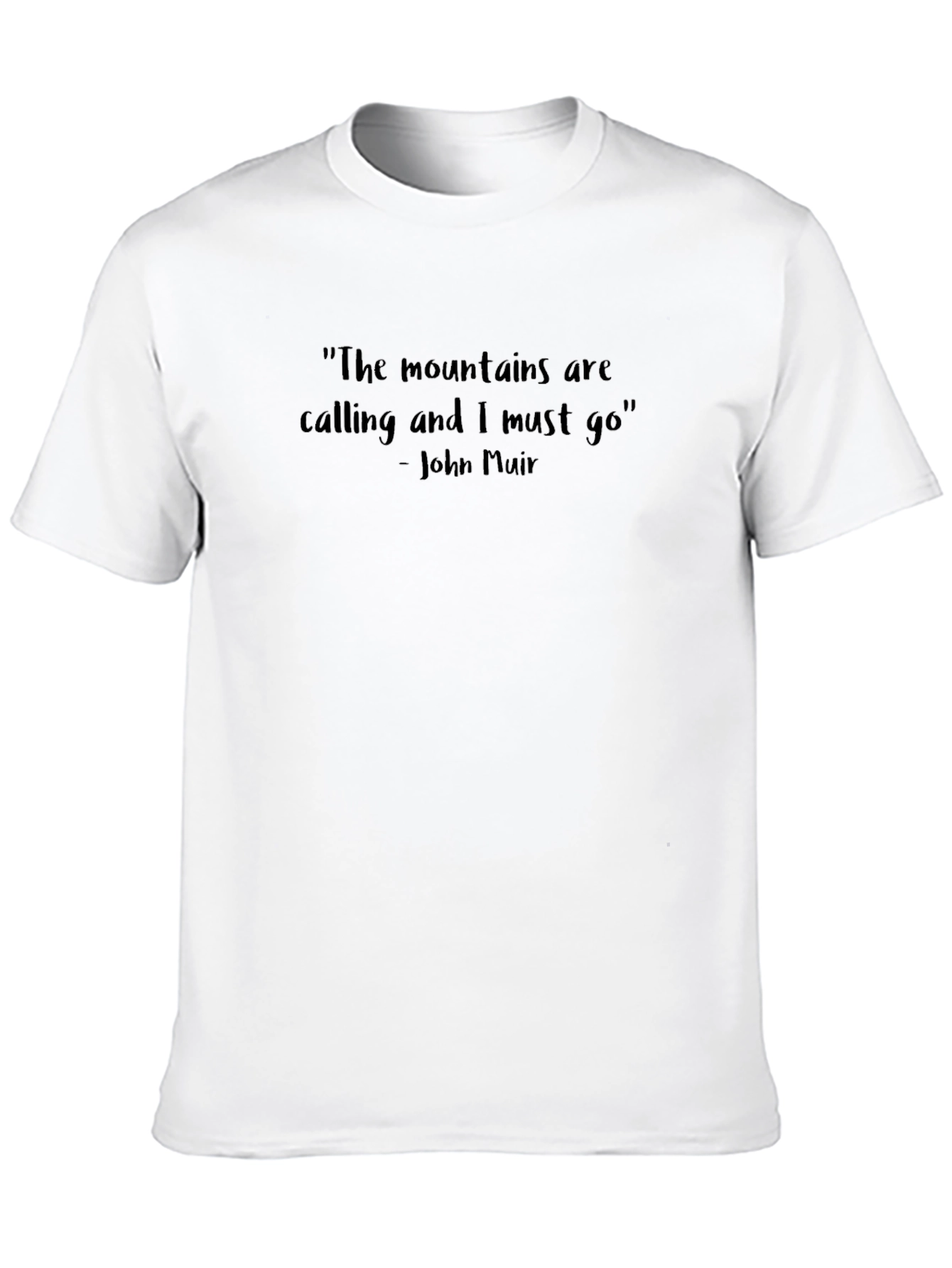 Mountains Are Calling Black T-Shirt