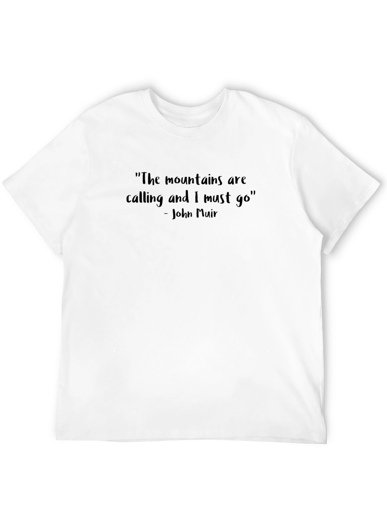 Mountains Are Calling Black T-Shirt