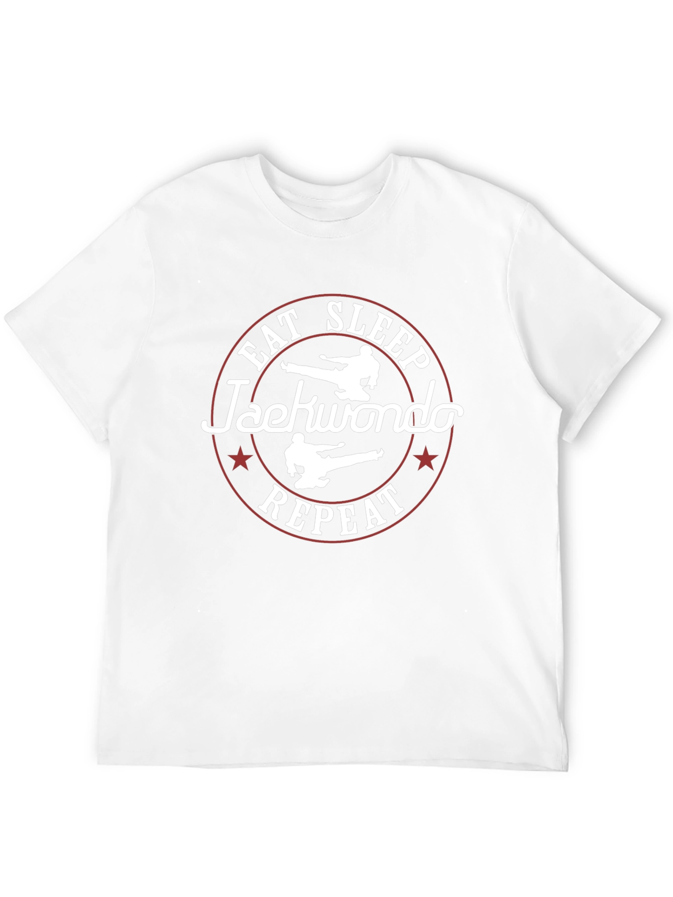 Eat Sleep Taekwondo Repeat Black Graphic Tee