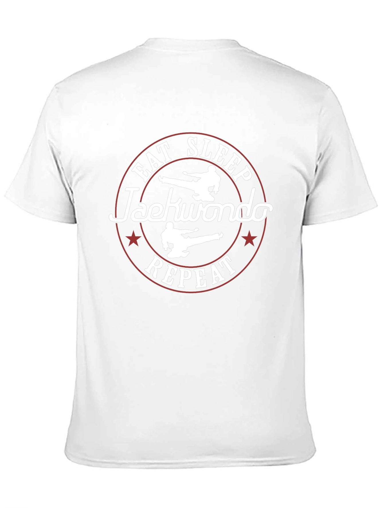 Eat Sleep Taekwondo Repeat Black Graphic Tee
